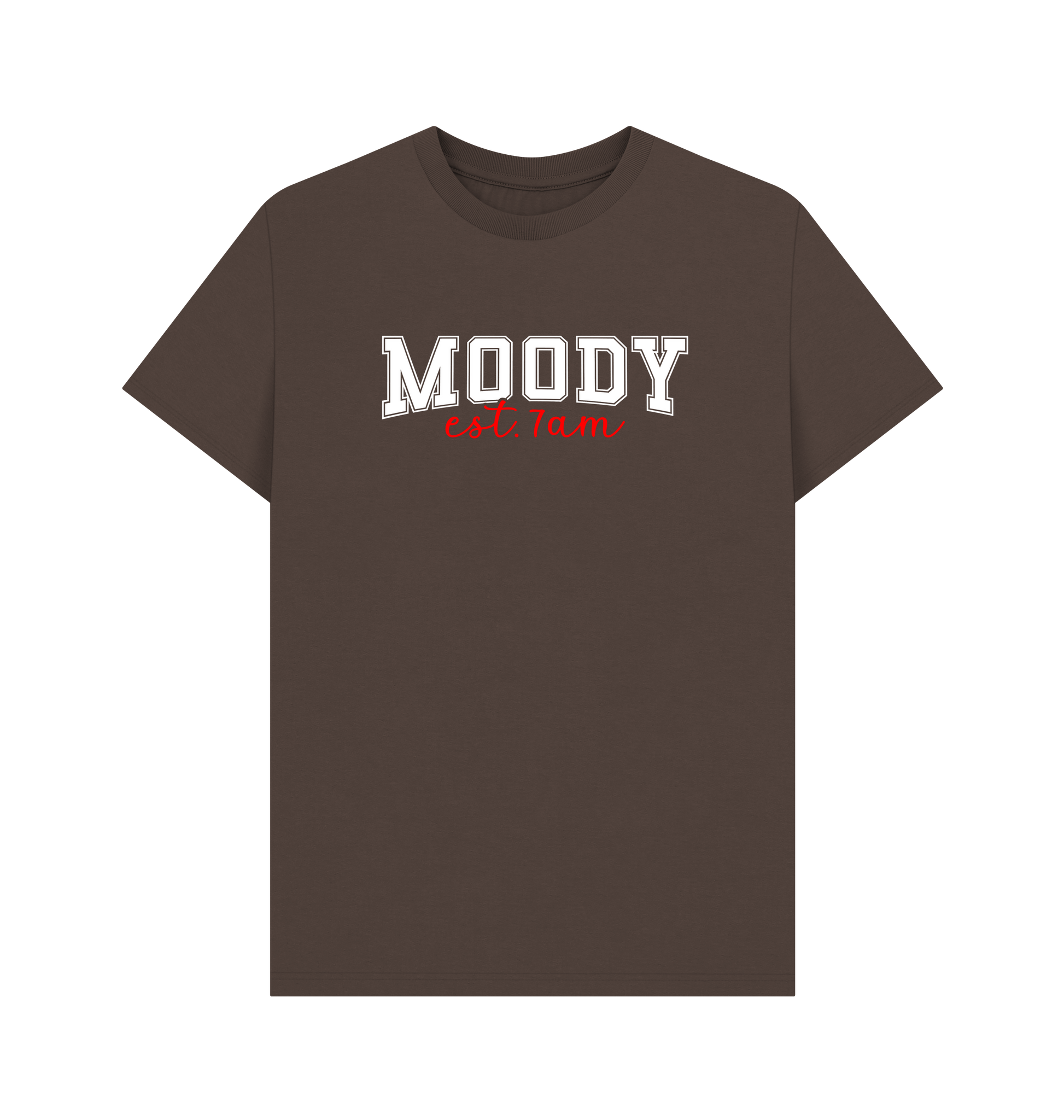 Chocolate Printed T-shirt Front