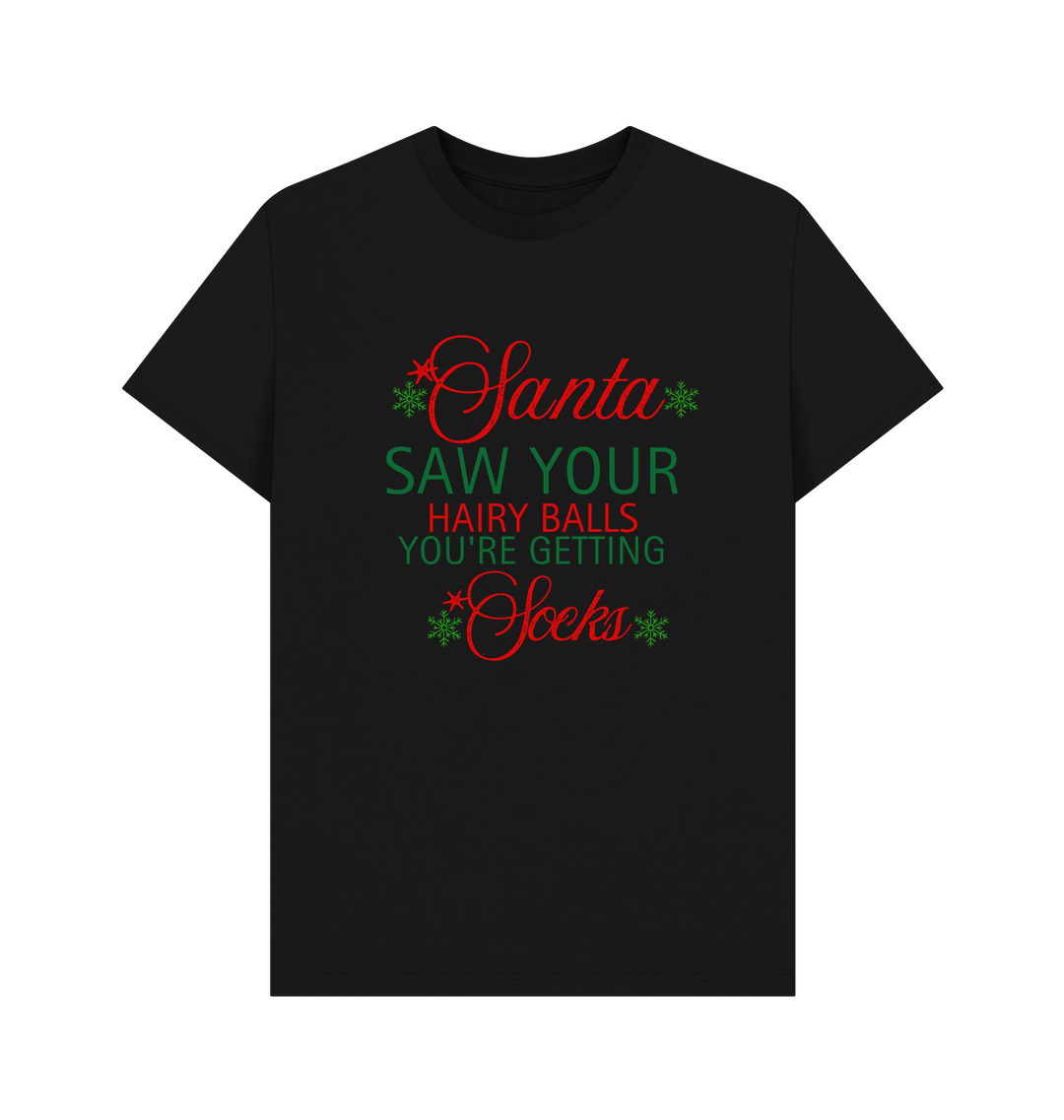 Black Printed T-shirt Front