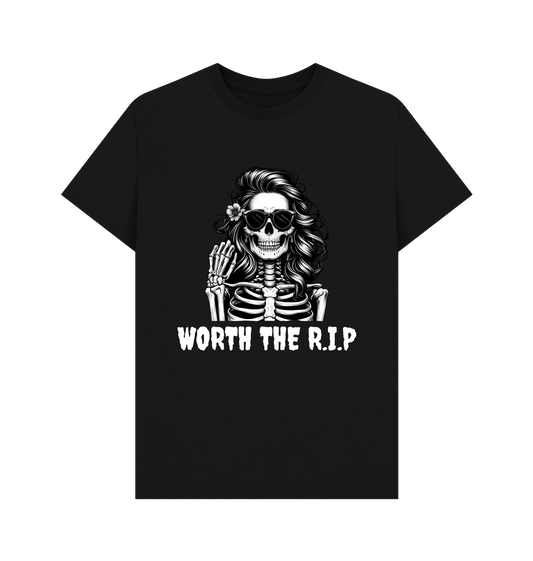 Black Printed T-shirt Front