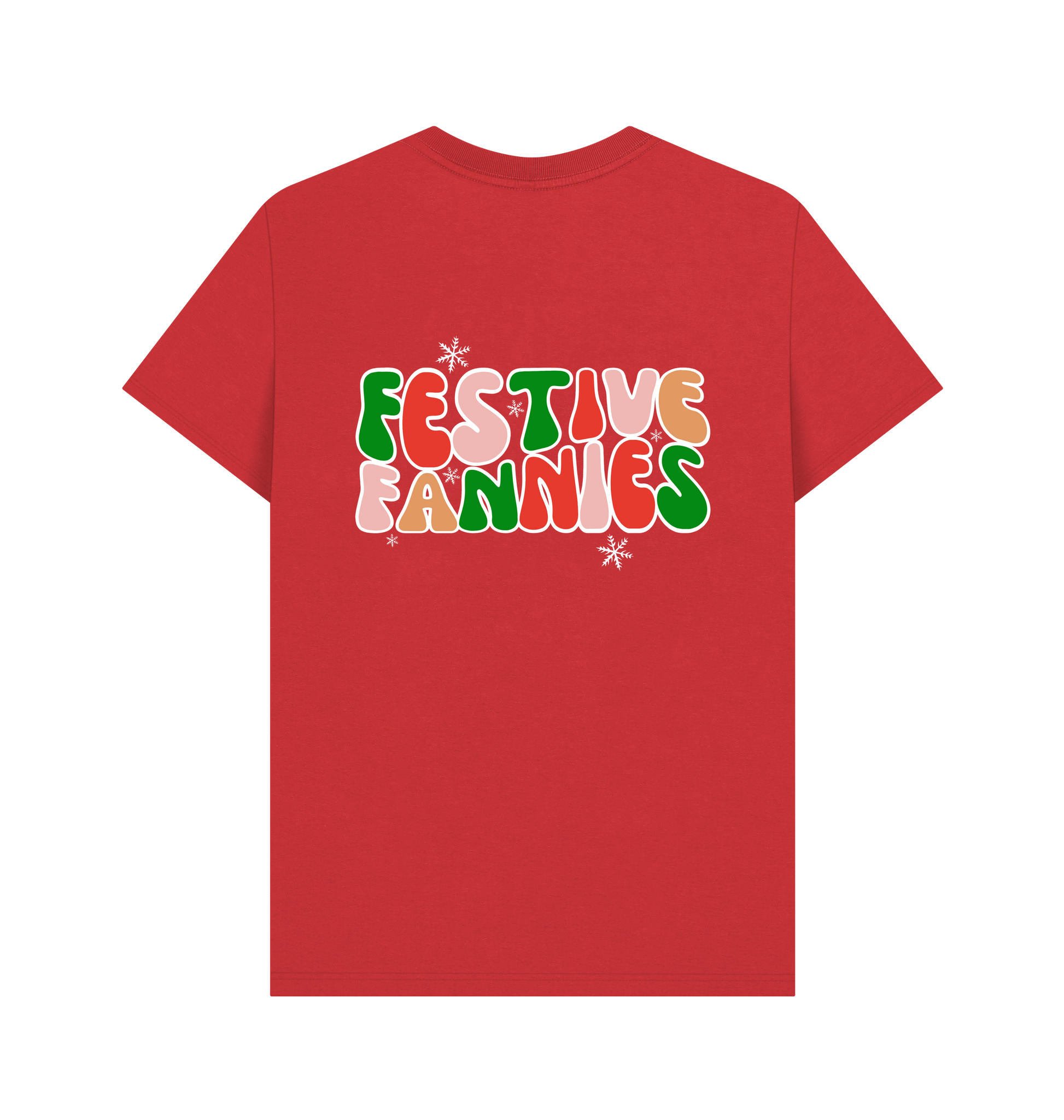 Red Printed T-shirt Back