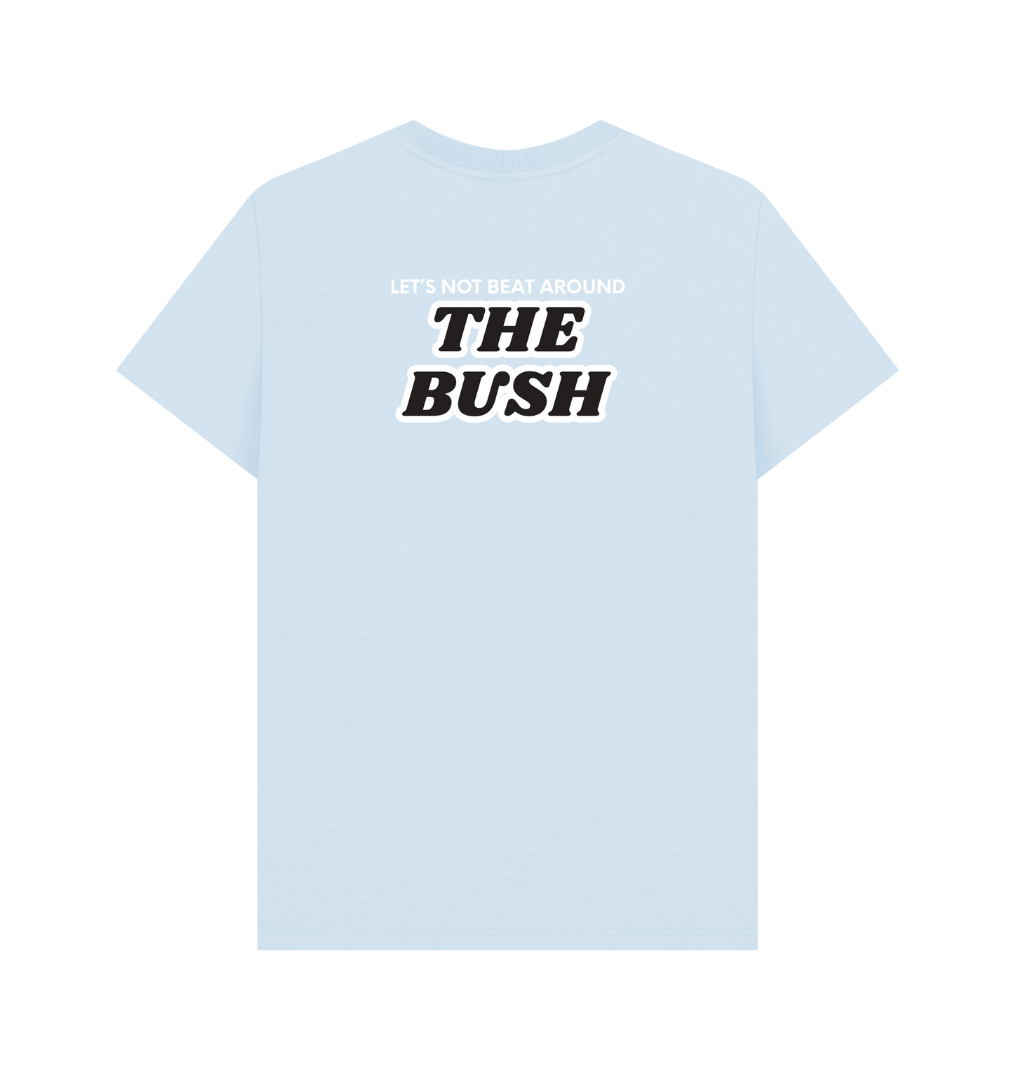 Sky Blue Printed T-shirt Back