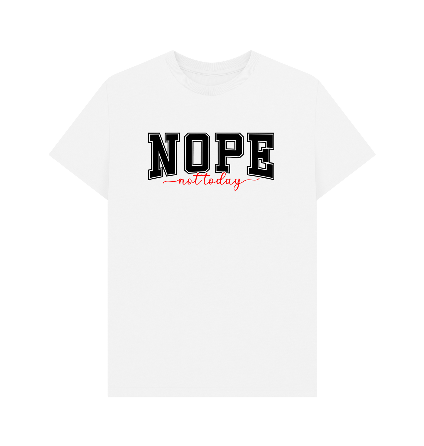 White Printed T-shirt Front