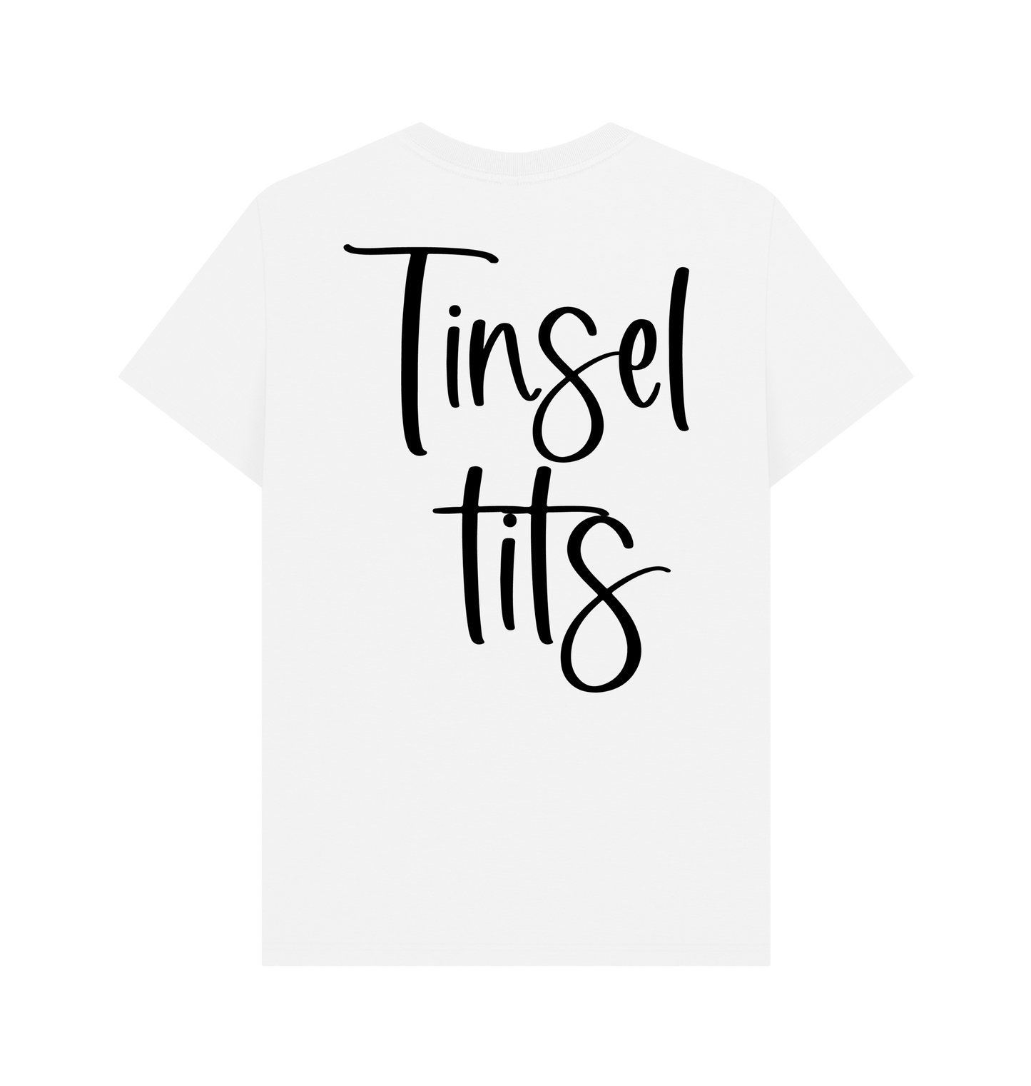 White Printed T-shirt Back