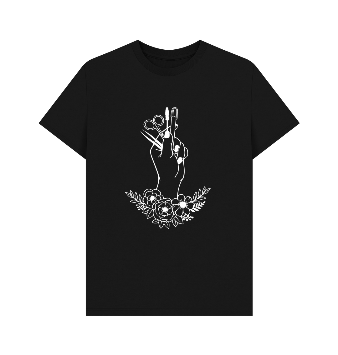 Black Printed T-shirt Front