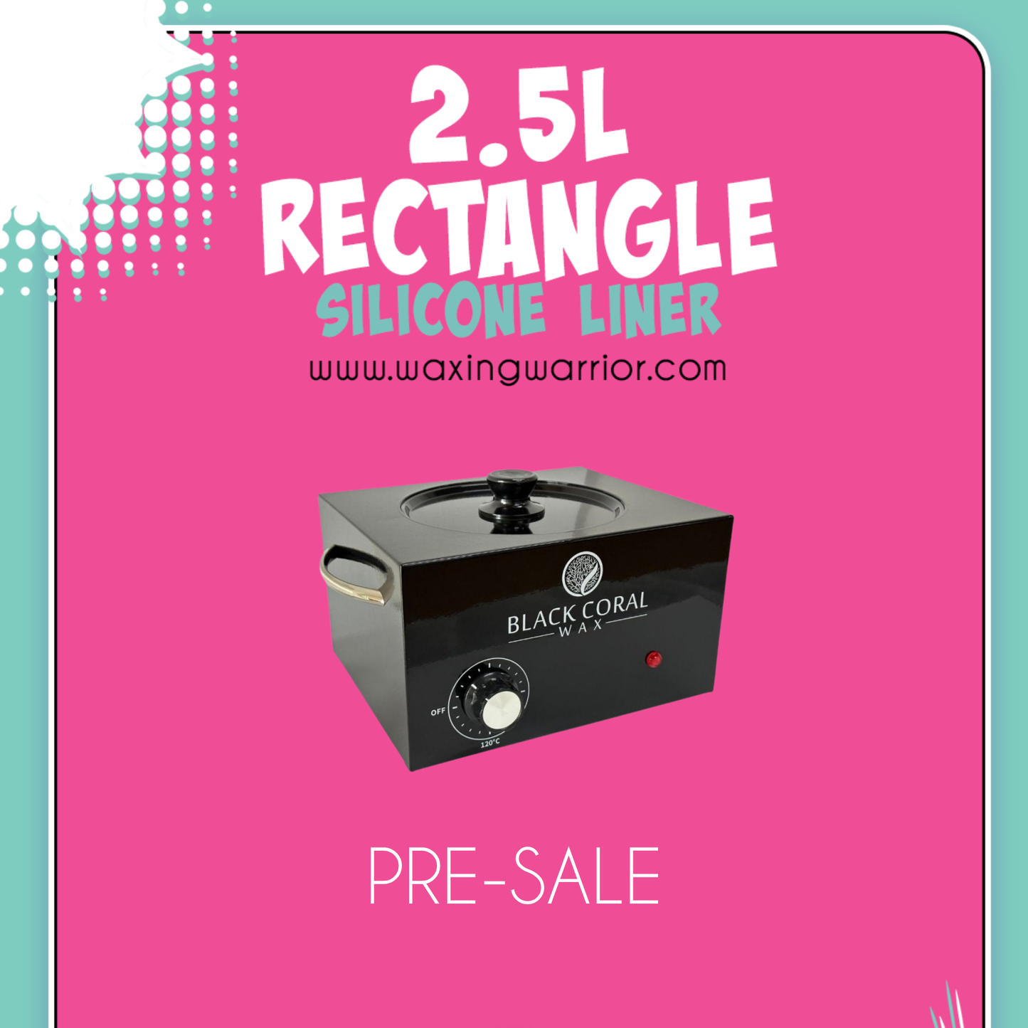 2.5 litres/5lbs RECTANGLE WAXING WARRIOR LINER
