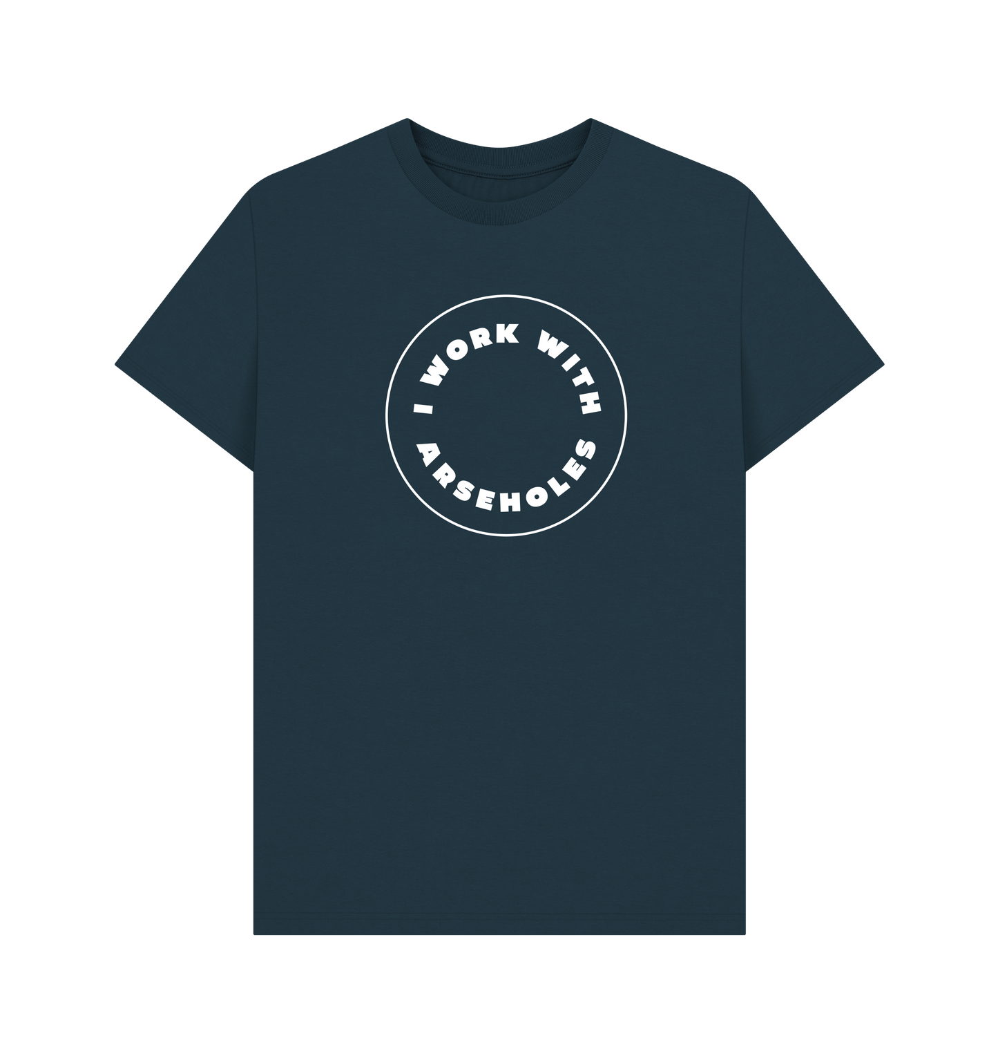 Denim Blue Printed T-shirt Front