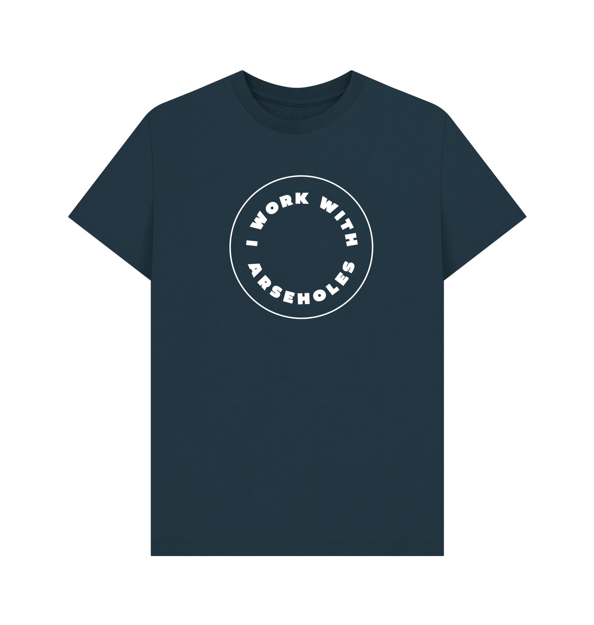Denim Blue Printed T-shirt Front