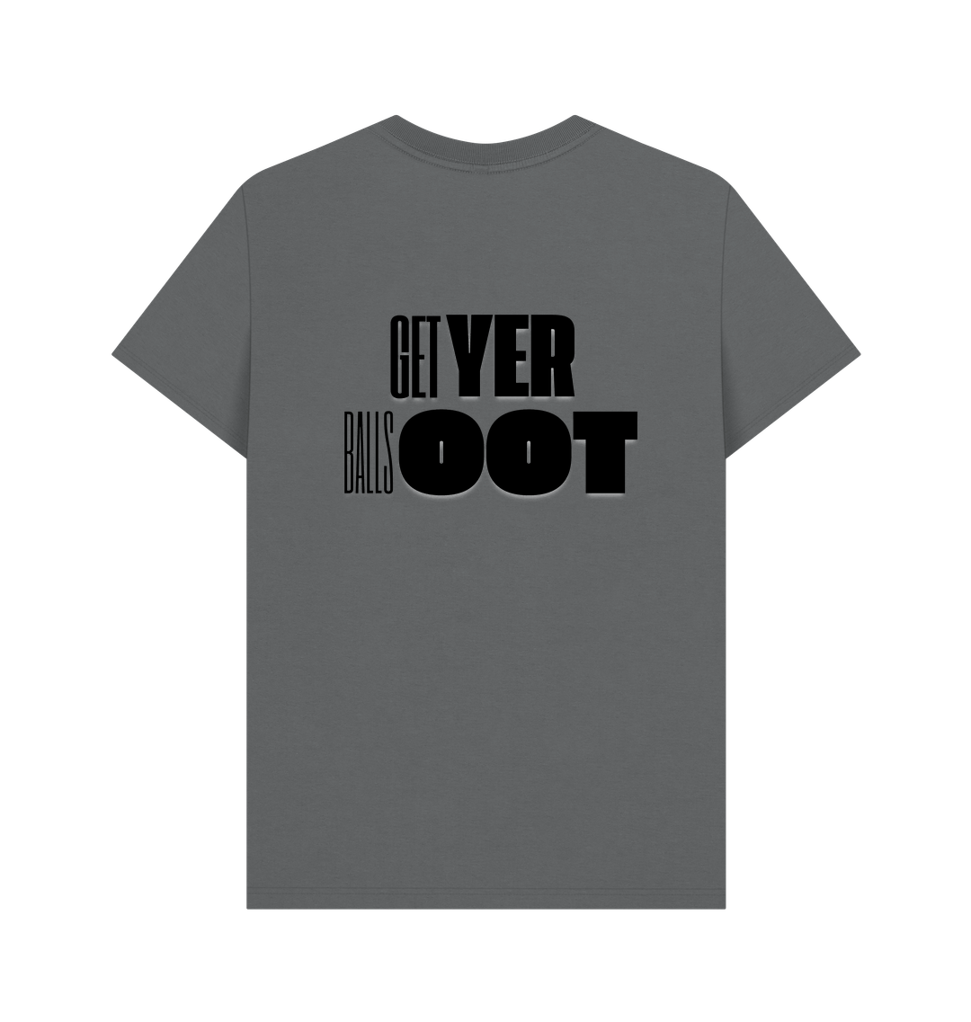 Slate Grey Printed T-shirt Back