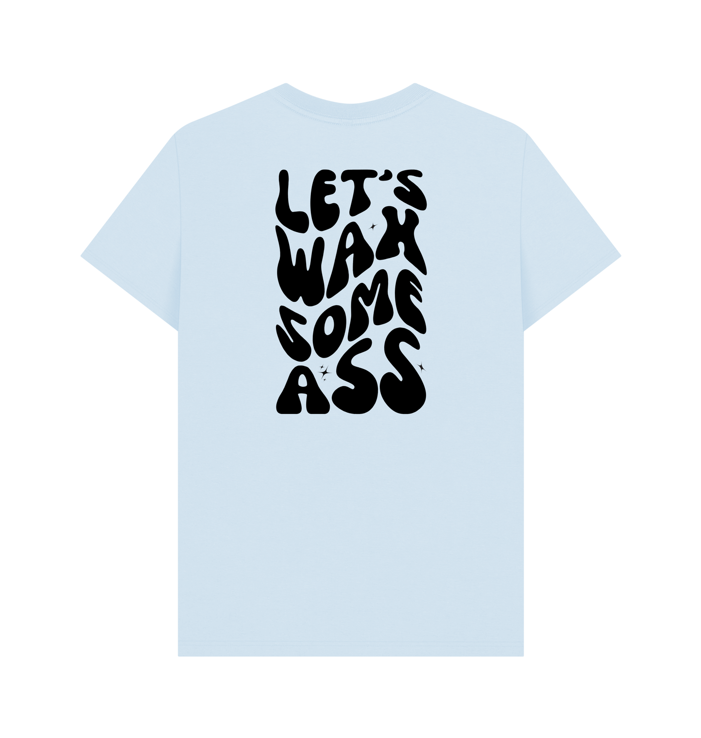 Sky Blue Printed T-shirt Back