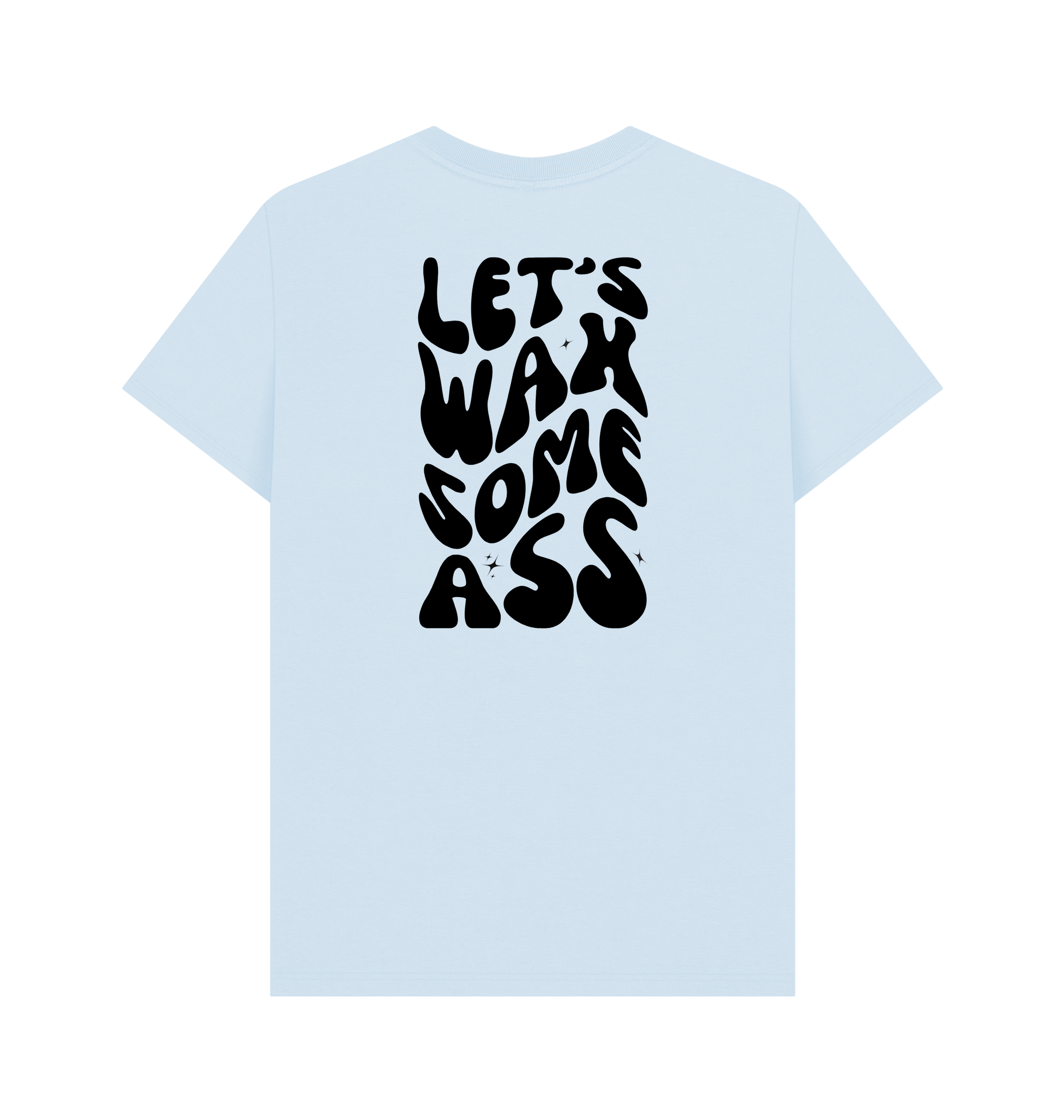 Sky Blue Printed T-shirt Back