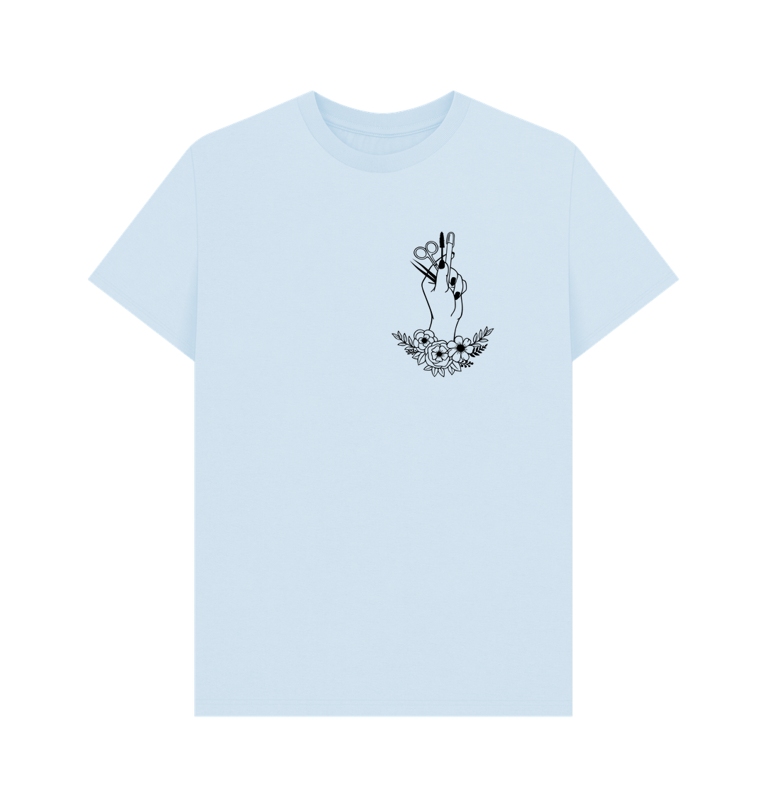 Sky Blue Printed T-shirt Front