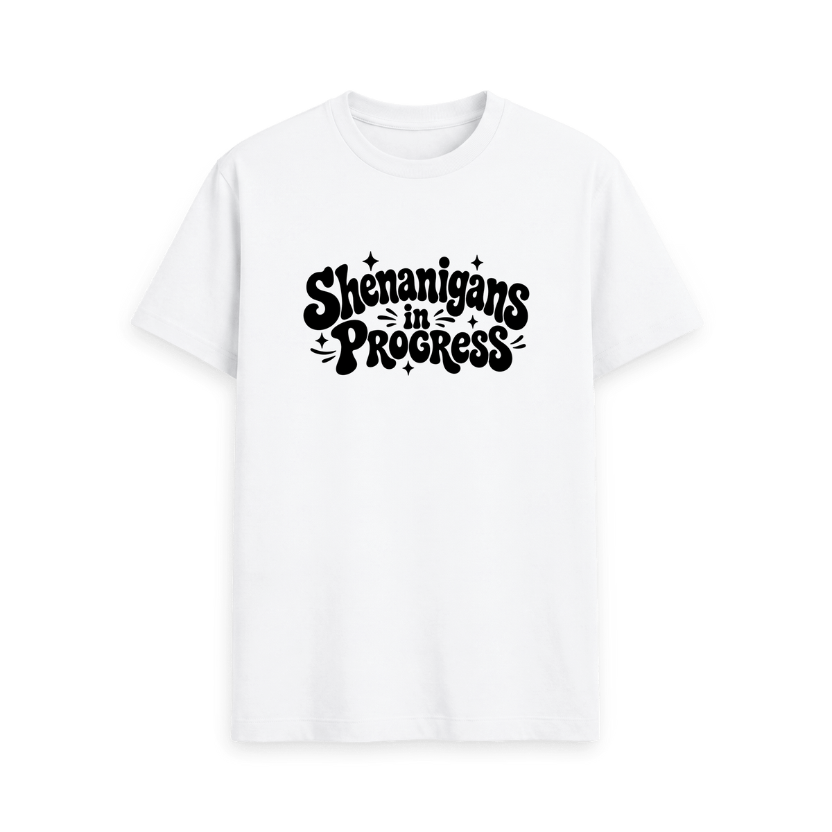 White Printed T-shirt Front