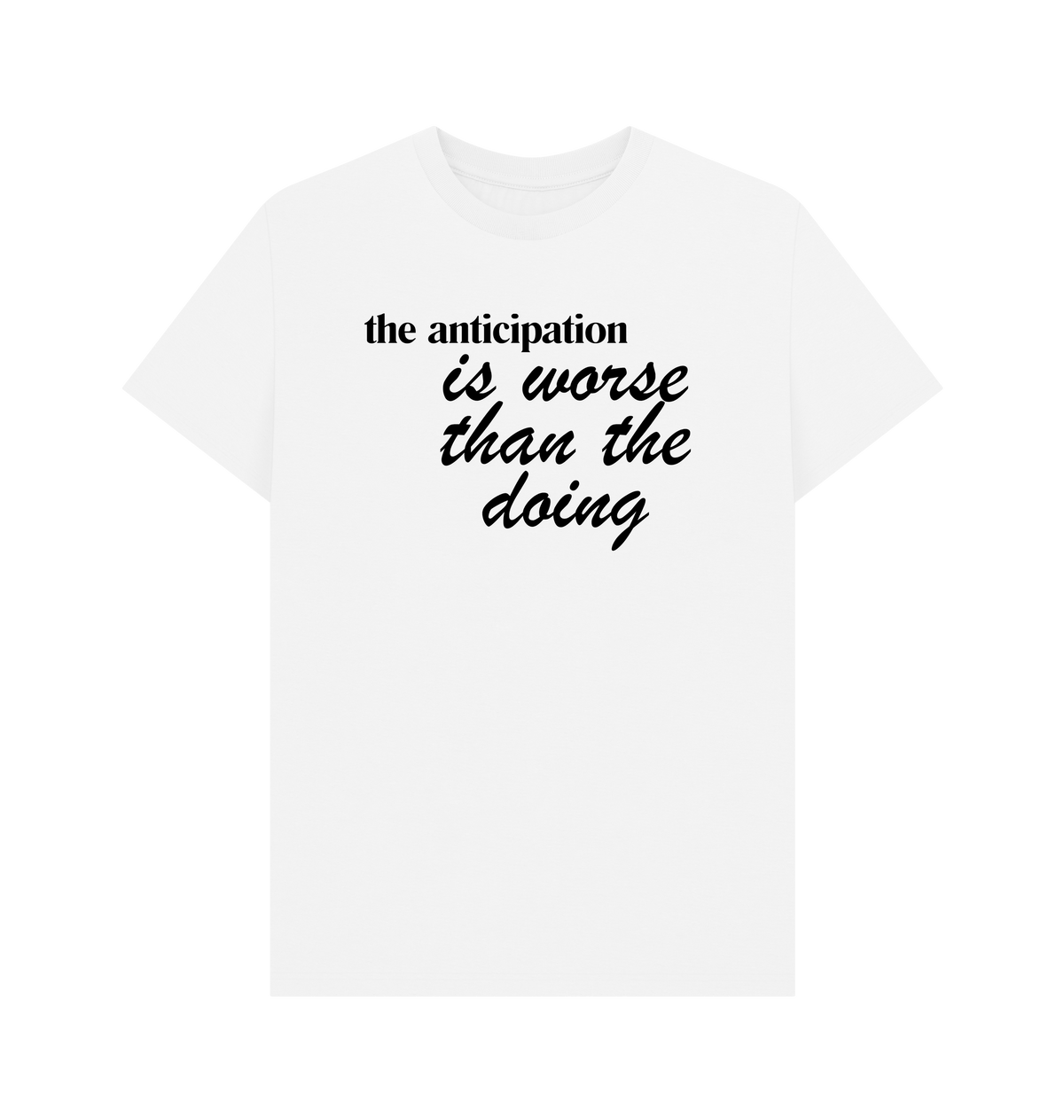 White Printed T-shirt Front
