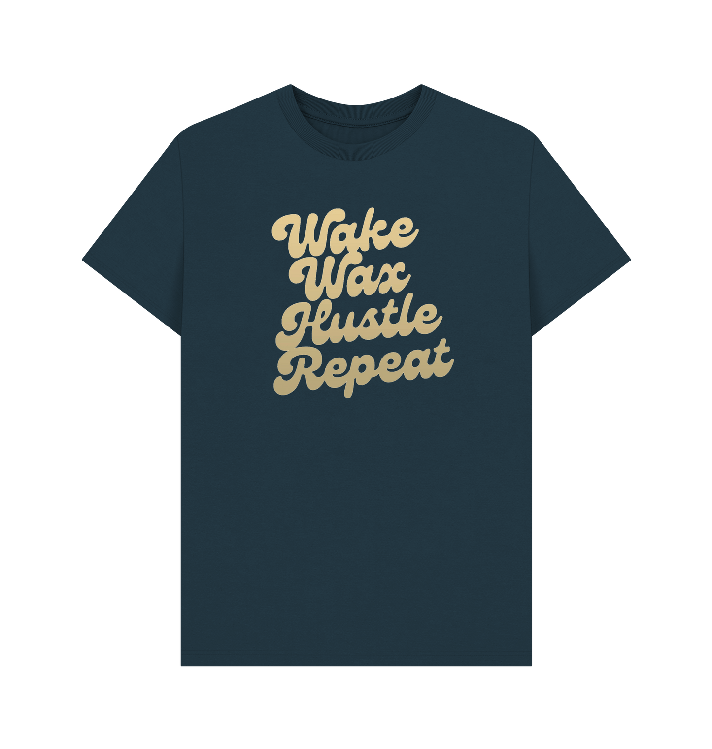 Denim Blue Printed T-shirt Front