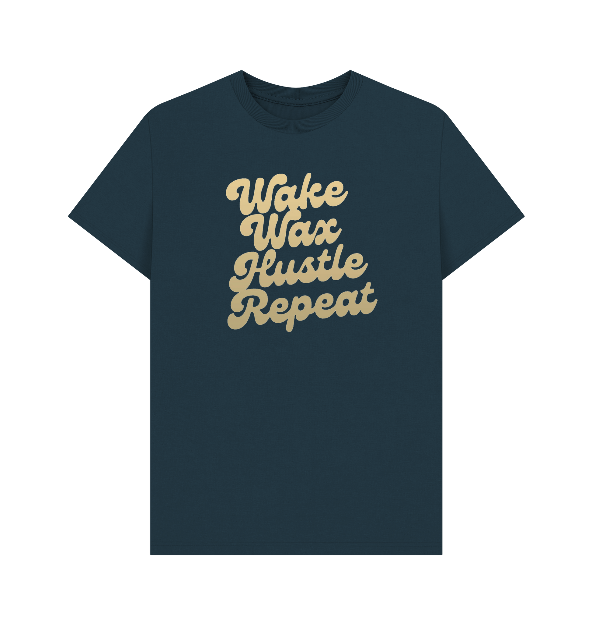 Denim Blue Printed T-shirt Front