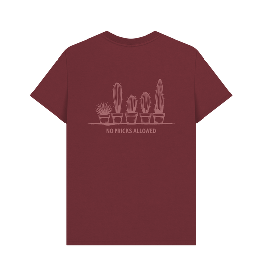 Red Wine Printed T-shirt Back