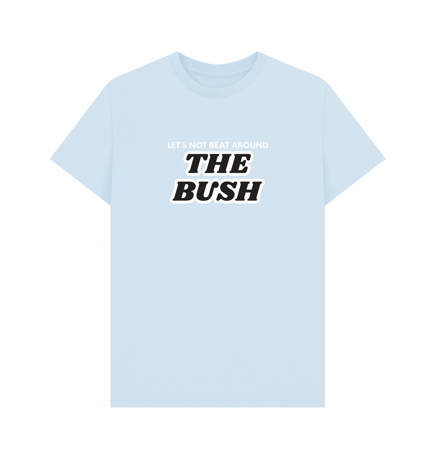 Sky Blue Printed T-shirt Front