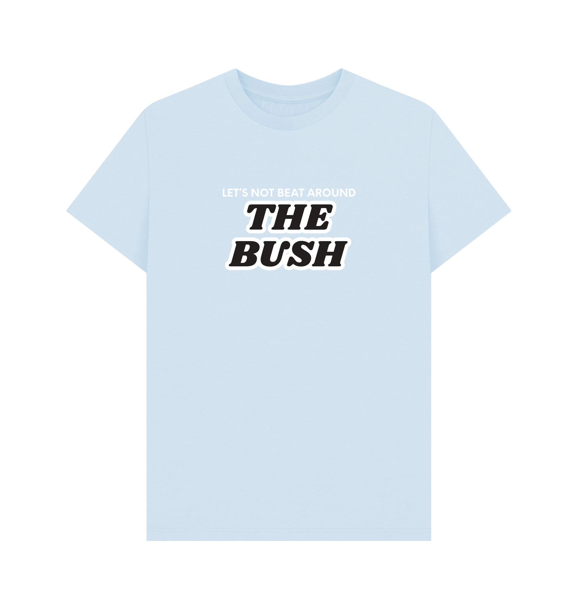 Sky Blue Printed T-shirt Front