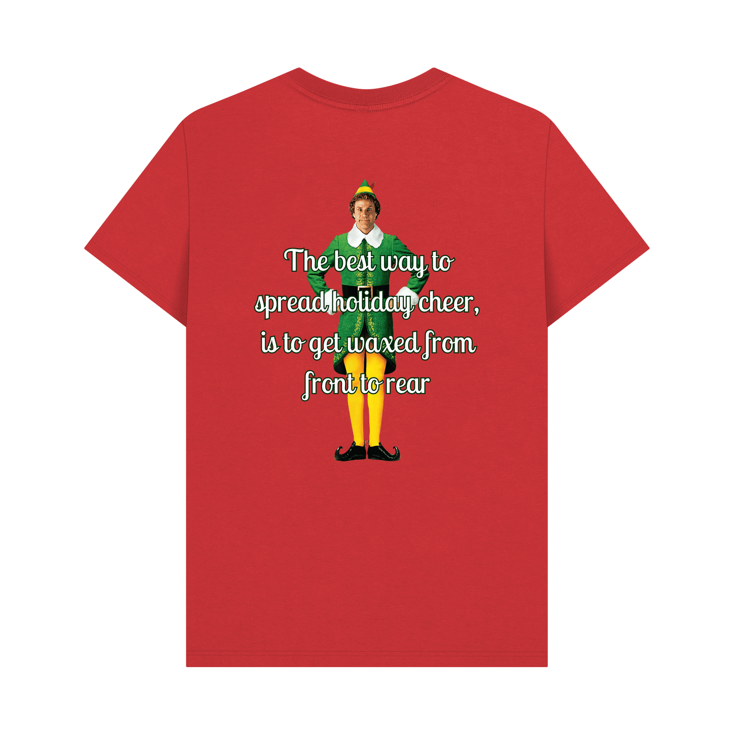 Red Printed T-shirt Back