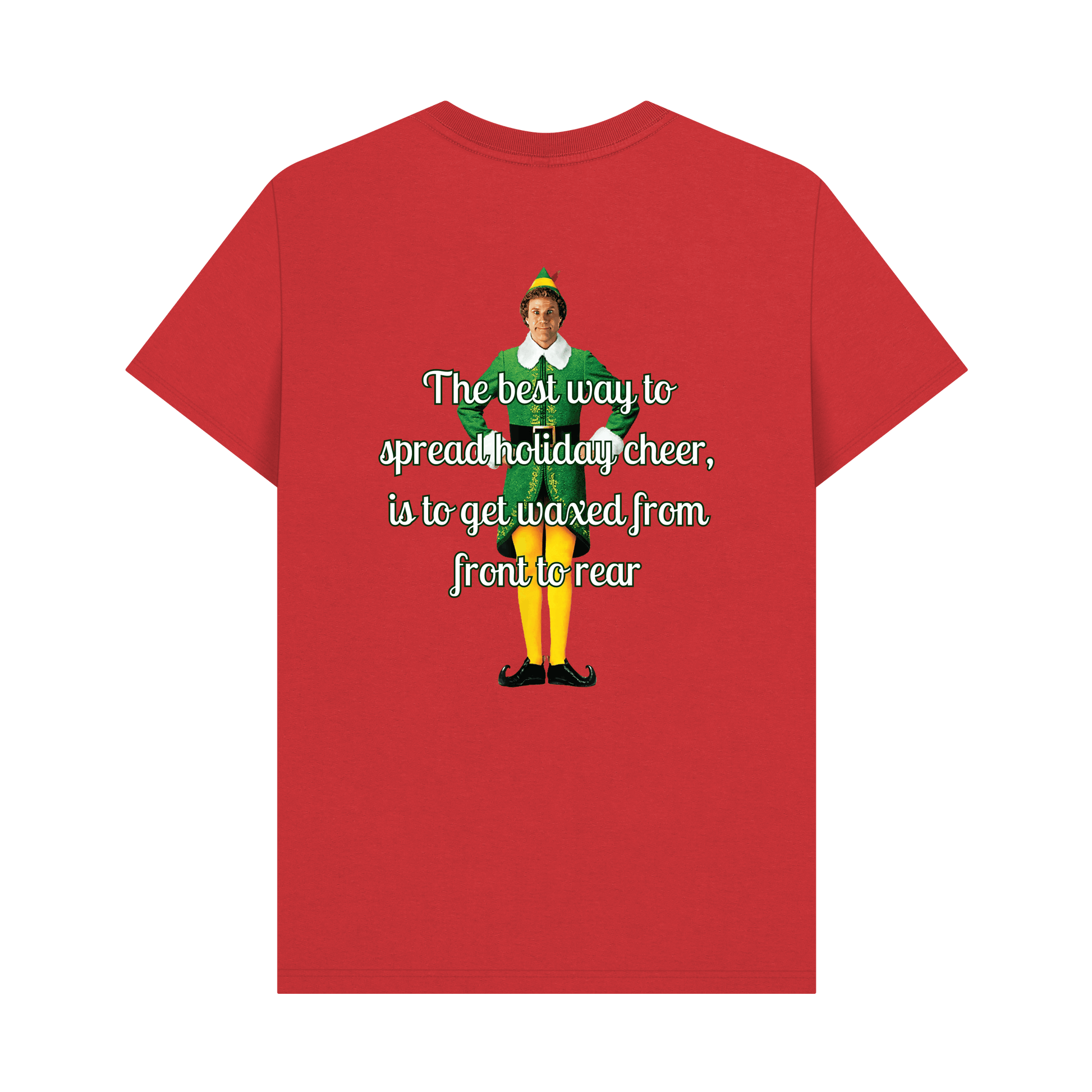 Red Printed T-shirt Back