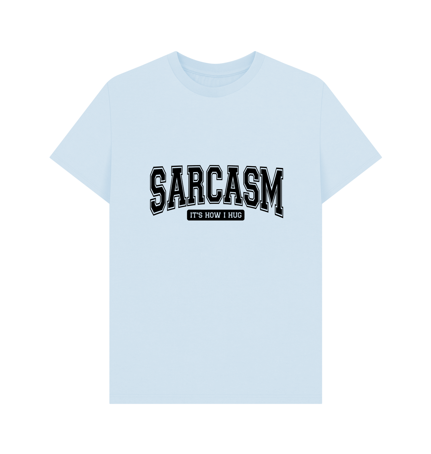 Sky Blue Printed T-shirt Front