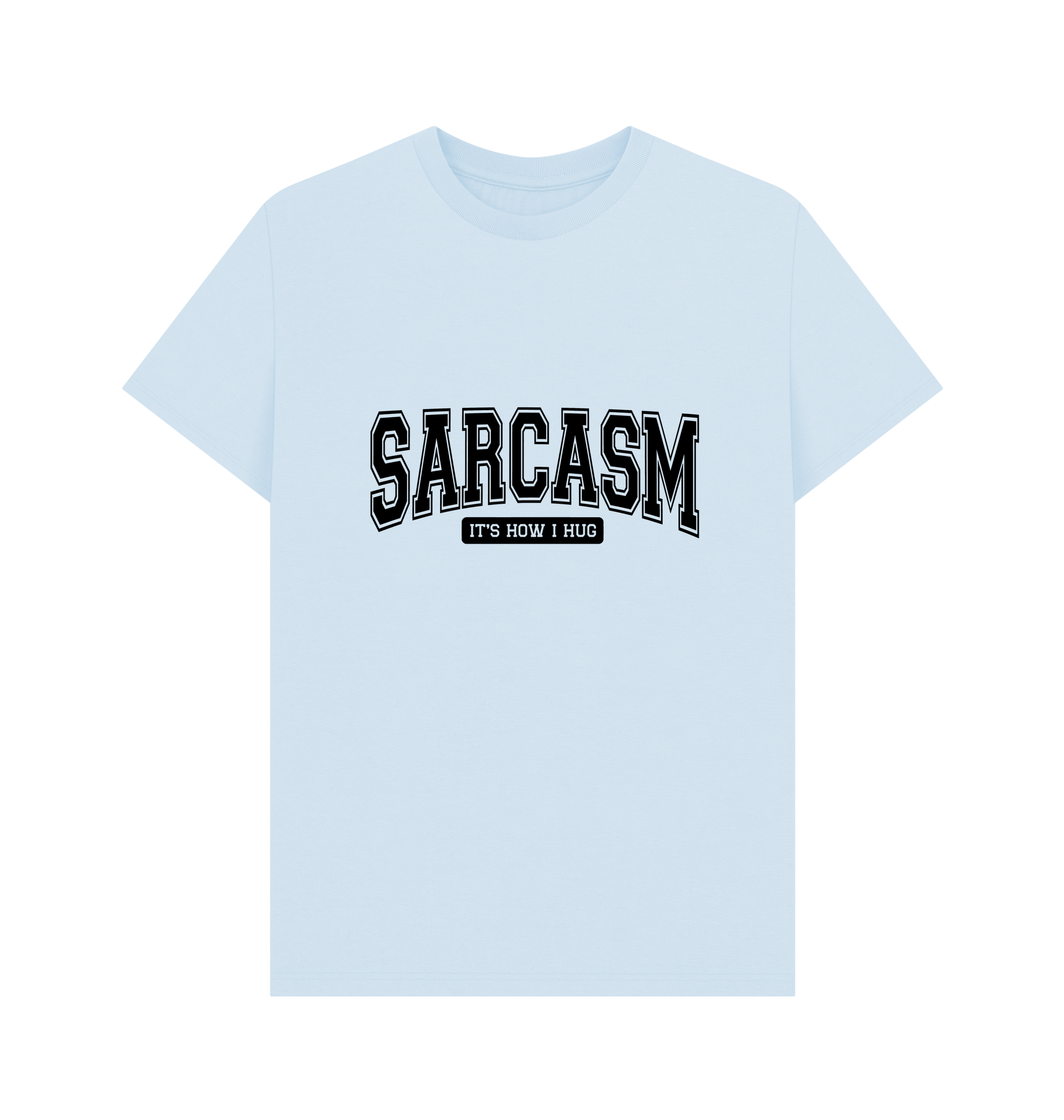 Sky Blue Printed T-shirt Front