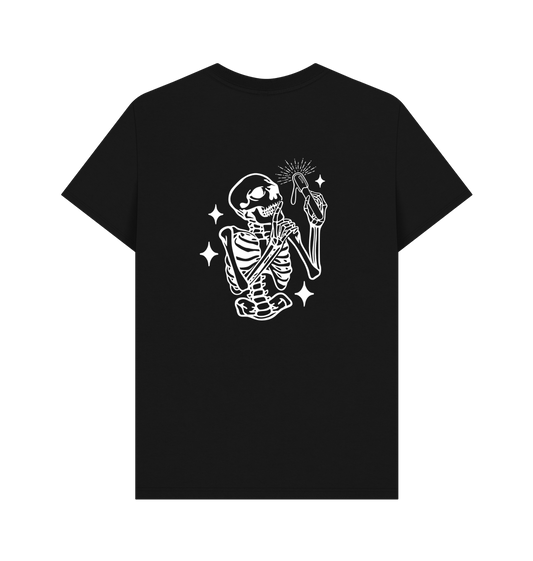 Black BACK DESIGN - SKELETON white