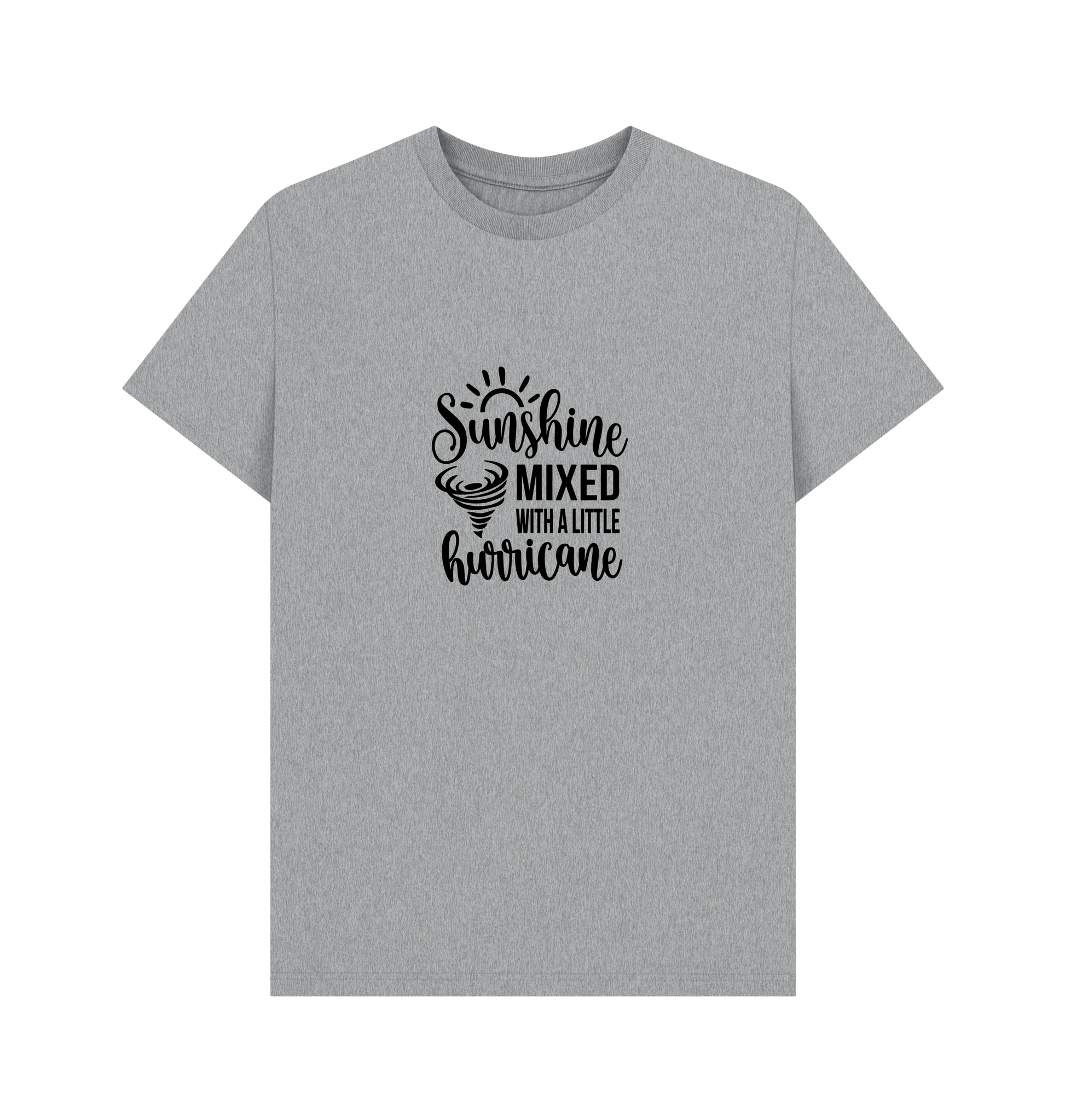 Athletic Grey Printed T-shirt Front