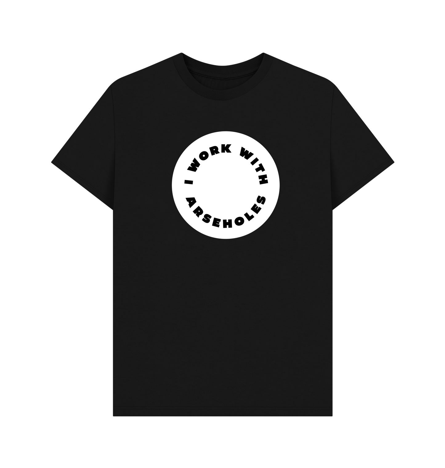 Black Printed T-shirt Front
