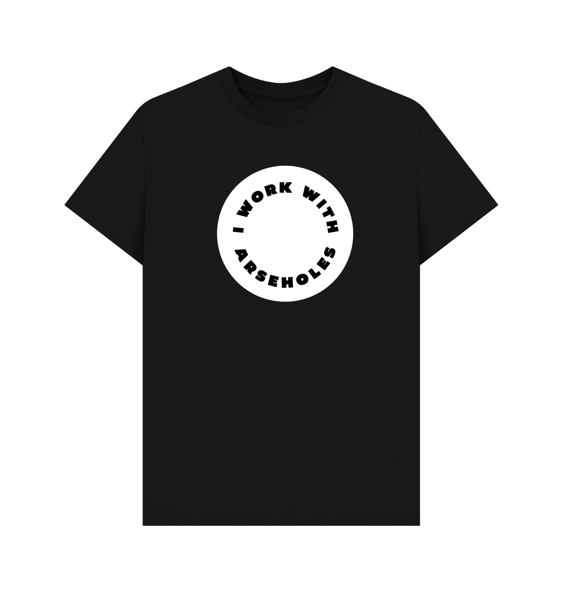 Black Printed T-shirt Front