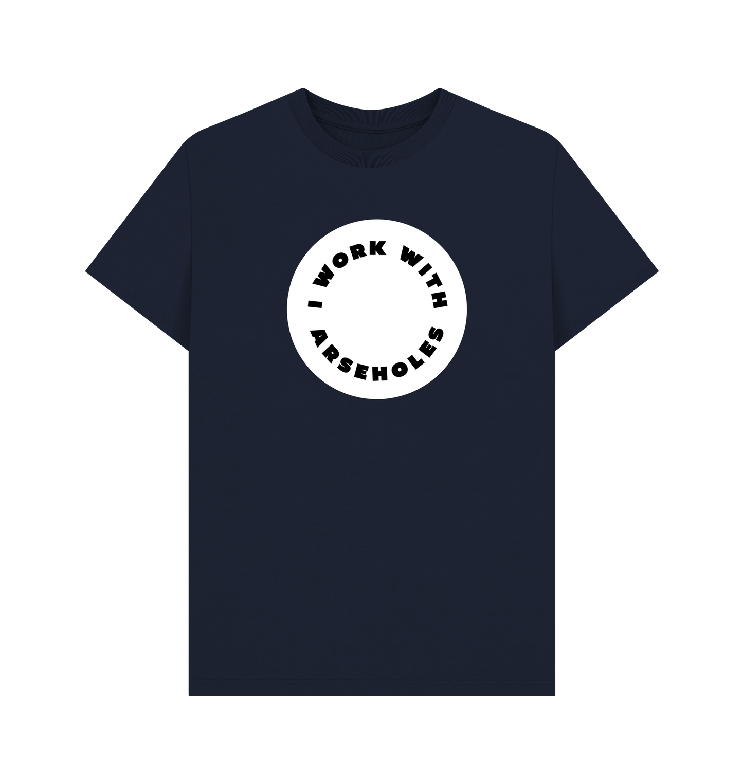 Navy Blue Printed T-shirt Front