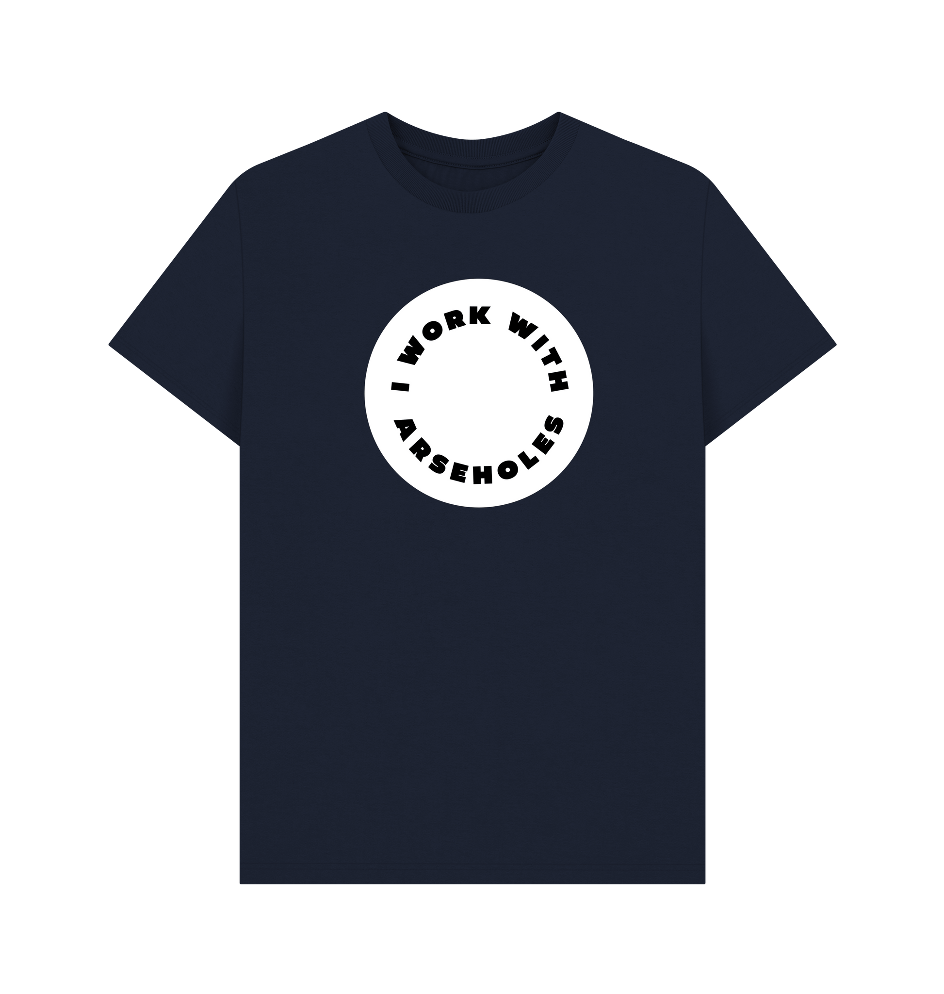 Navy Blue Printed T-shirt Front