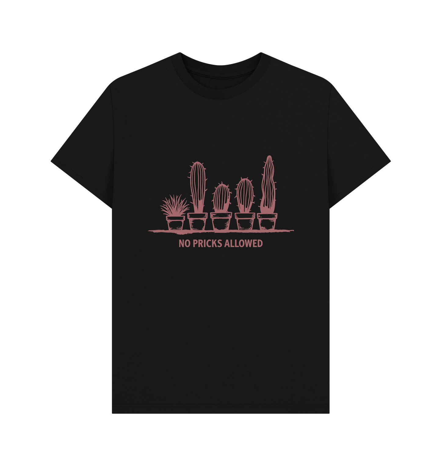 Black Printed T-shirt Front