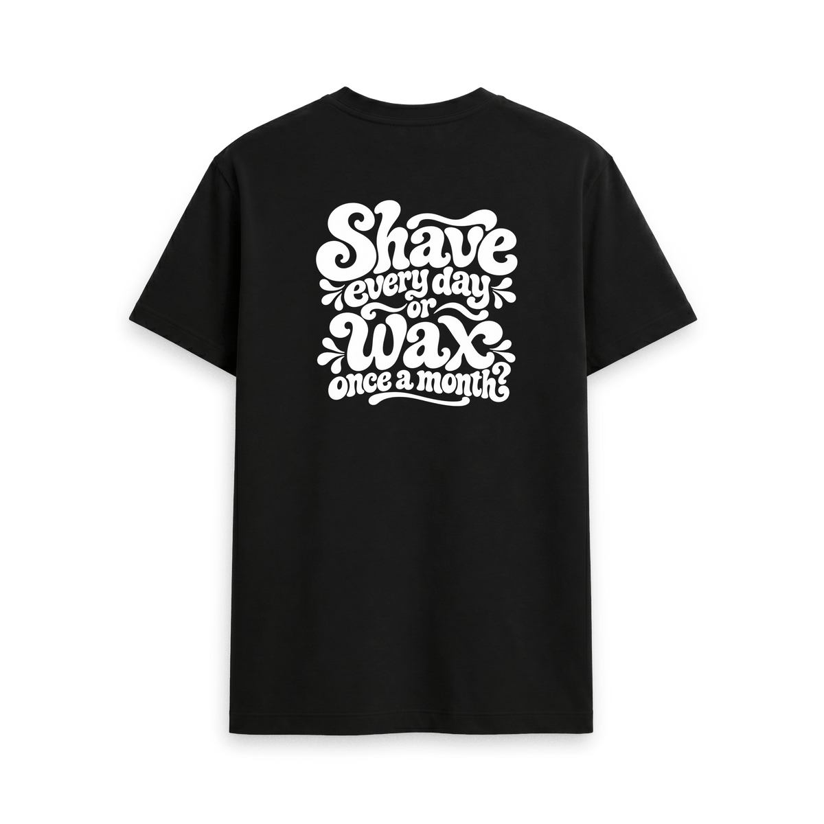 Black Printed T-shirt Back