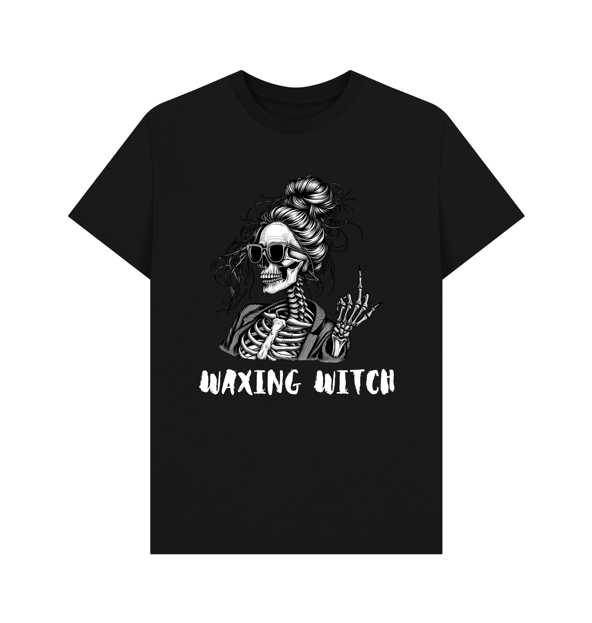 Black Printed T-shirt Front