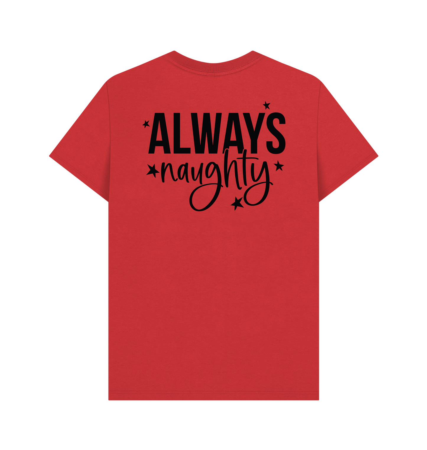 Red Printed T-shirt Back