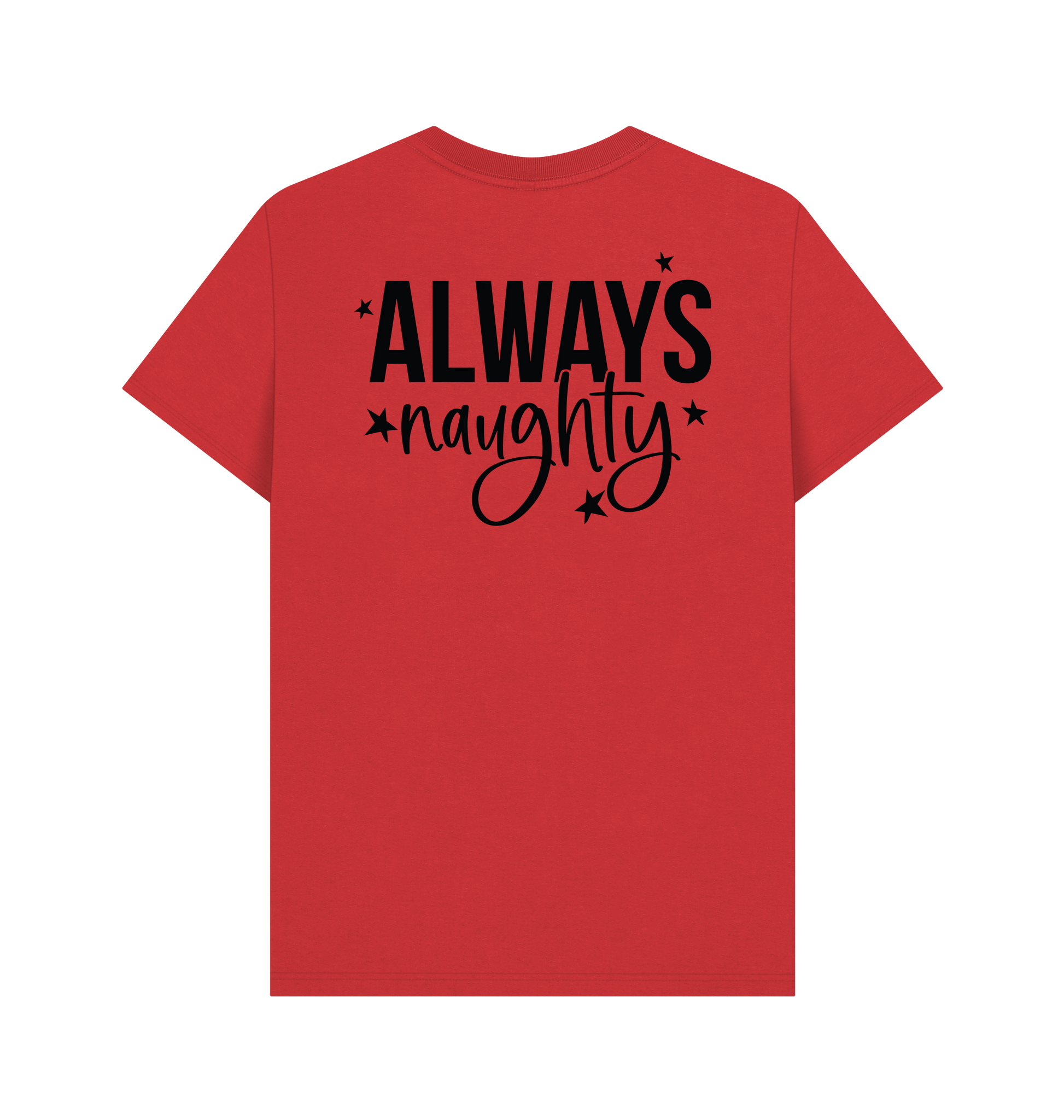 Red Printed T-shirt Back