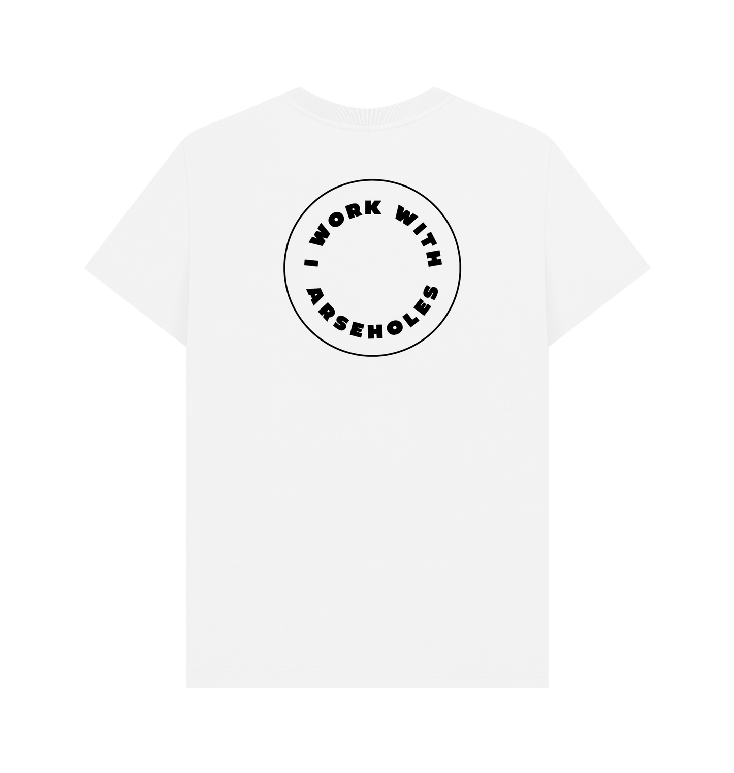 White Printed T-shirt Back
