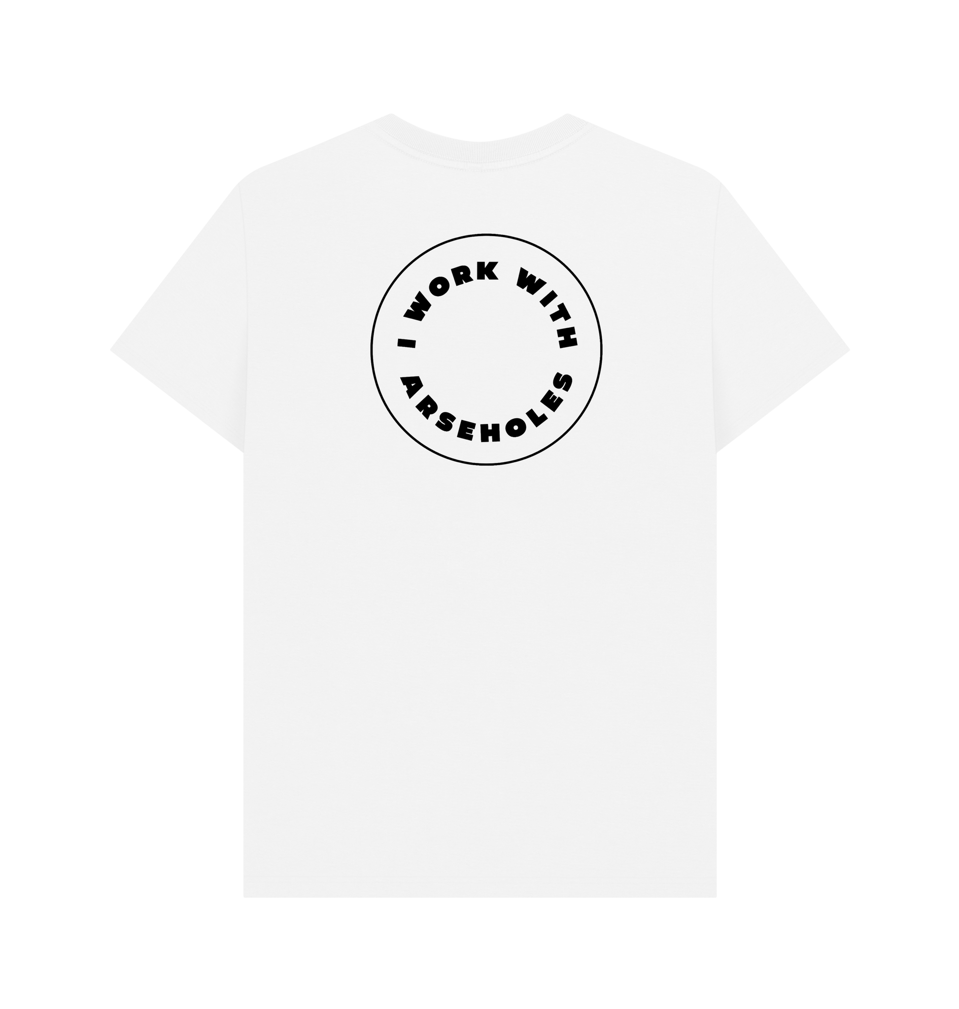 White Printed T-shirt Back