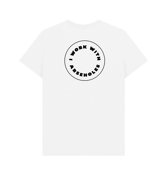White Printed T-shirt Back