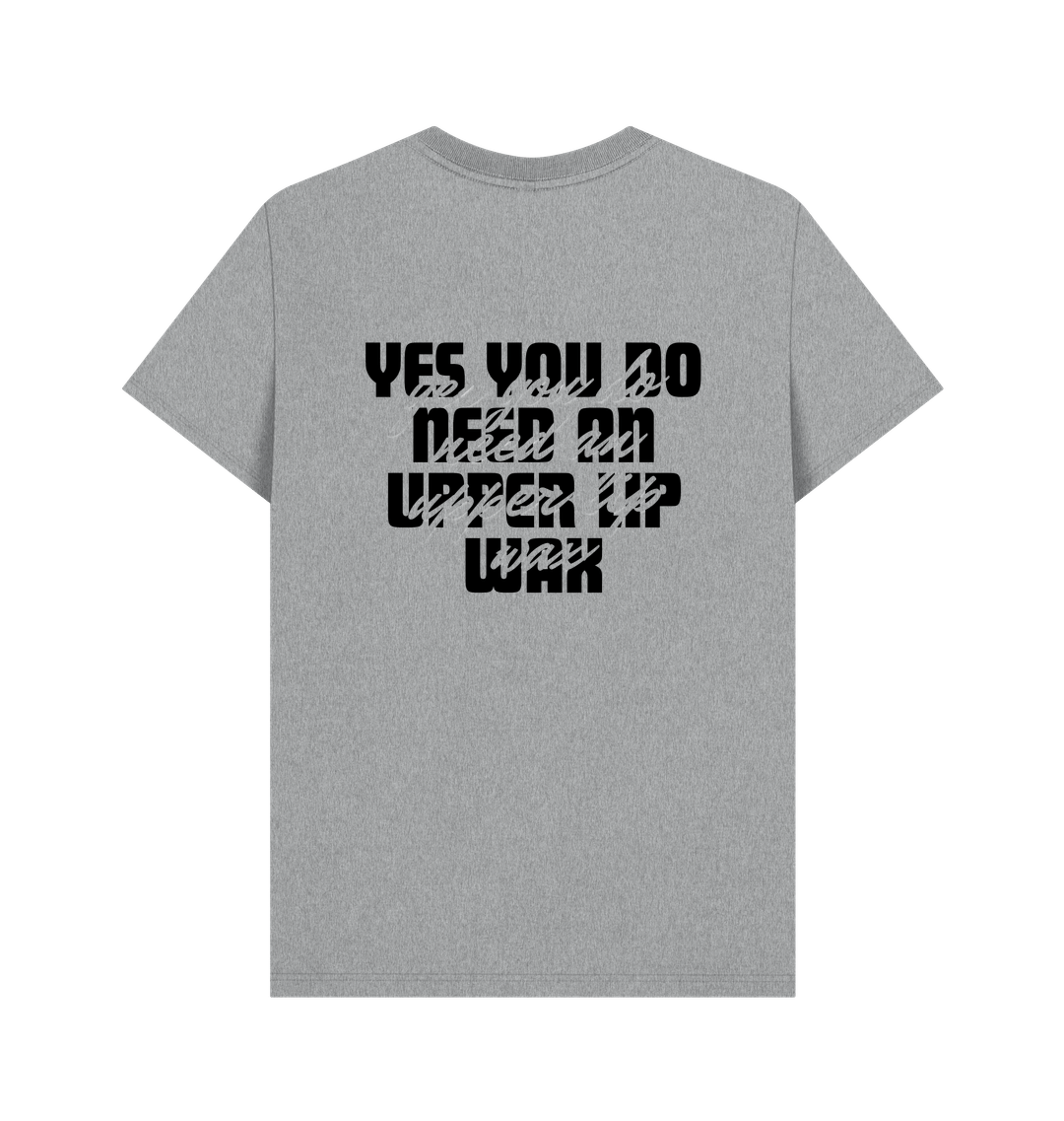 Athletic Grey Printed T-shirt Back