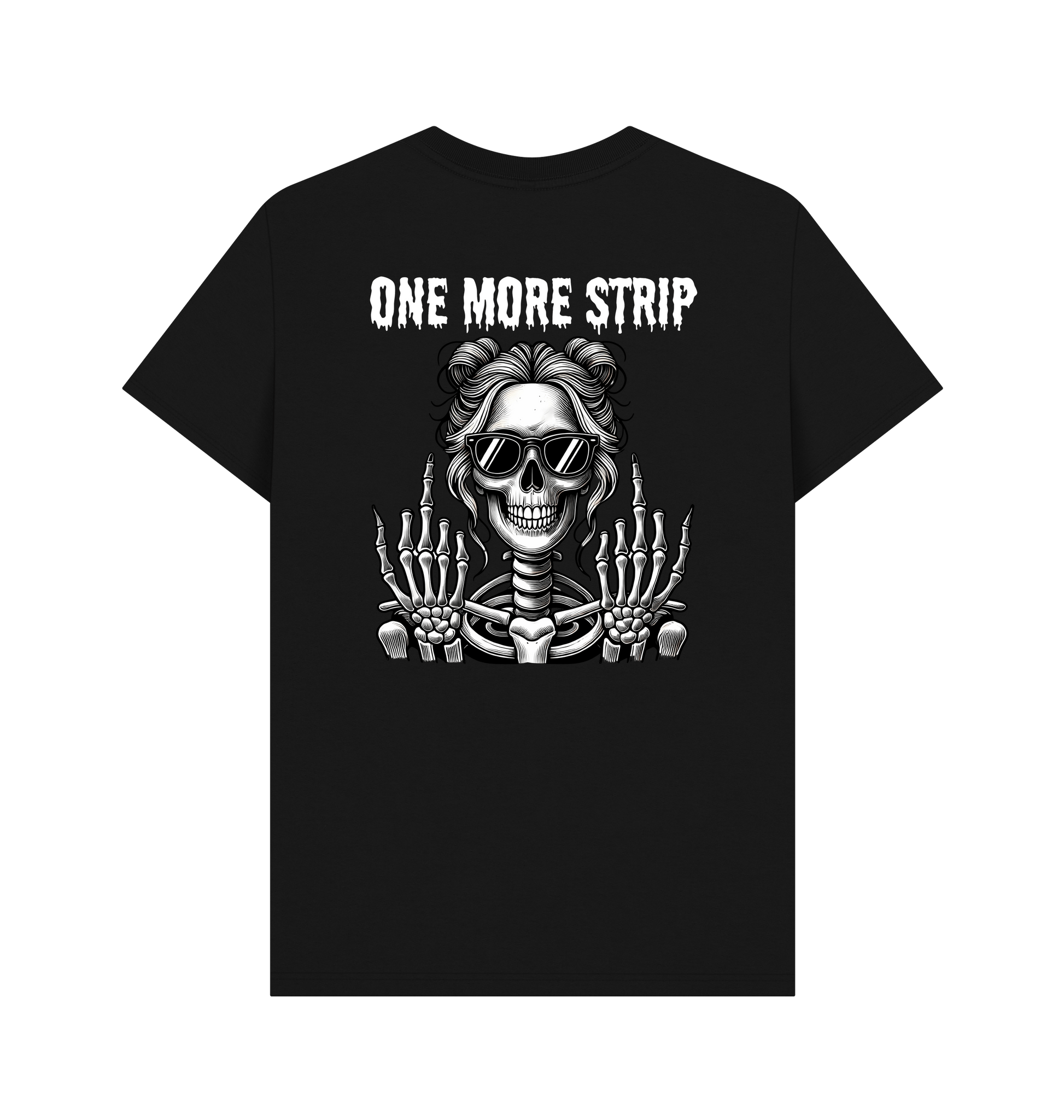 Black Printed T-shirt Back