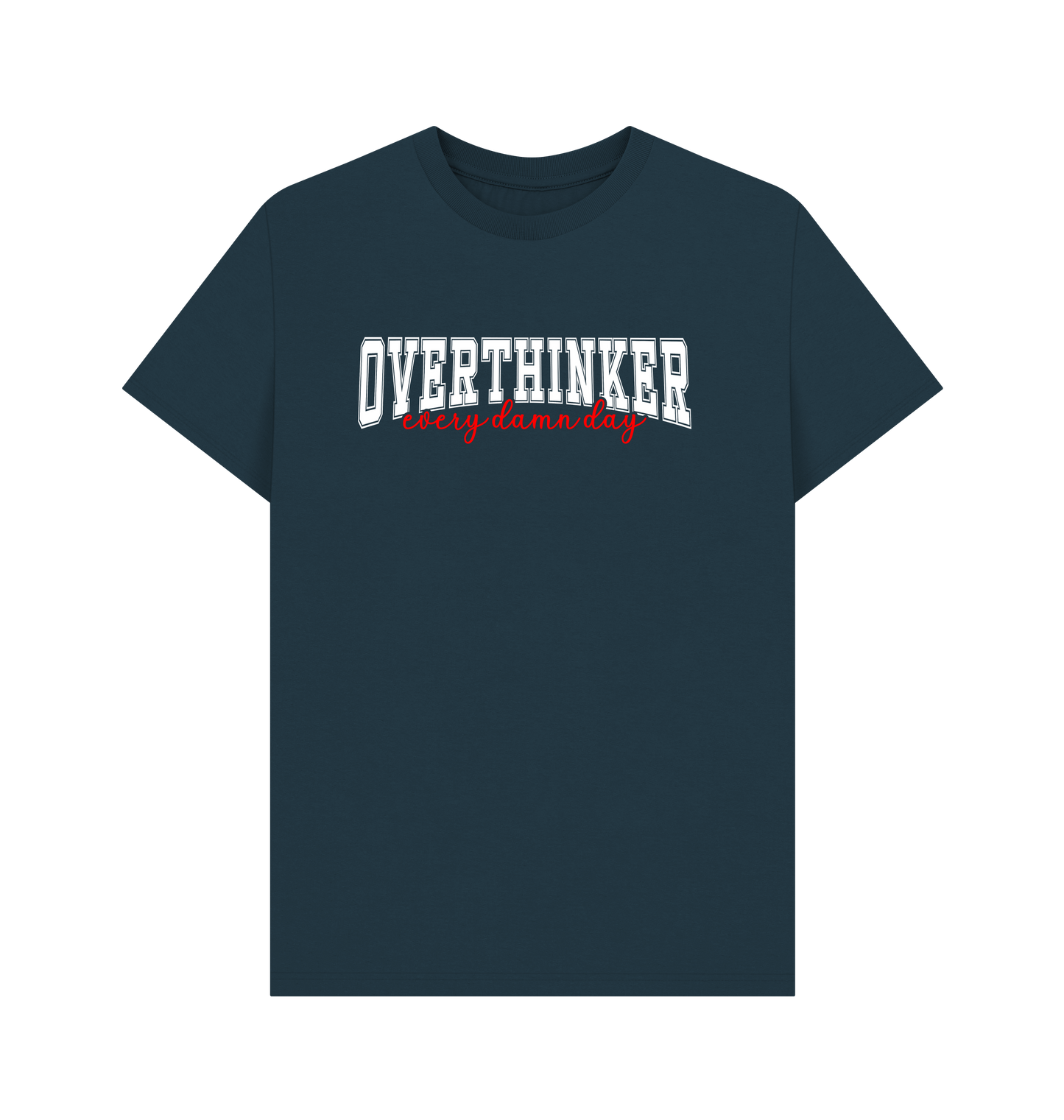 Denim Blue Printed T-shirt Front