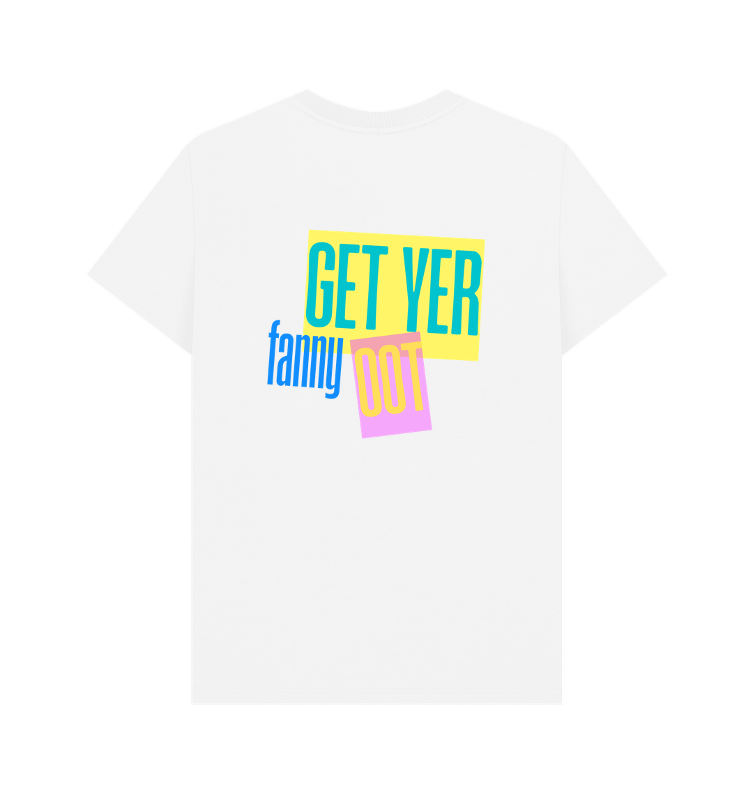White Printed T-shirt Back