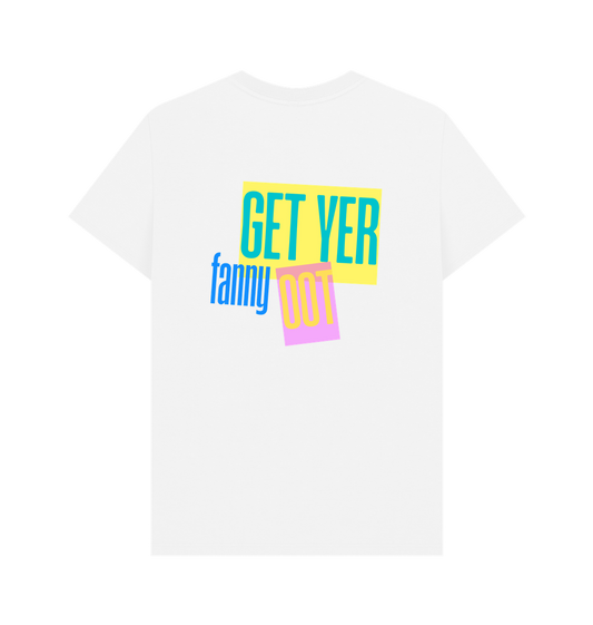 White Printed T-shirt Back