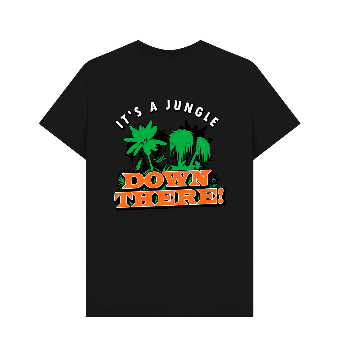 Black BACK DESIGN - IT'S A JUNGLE DOWN THERE!