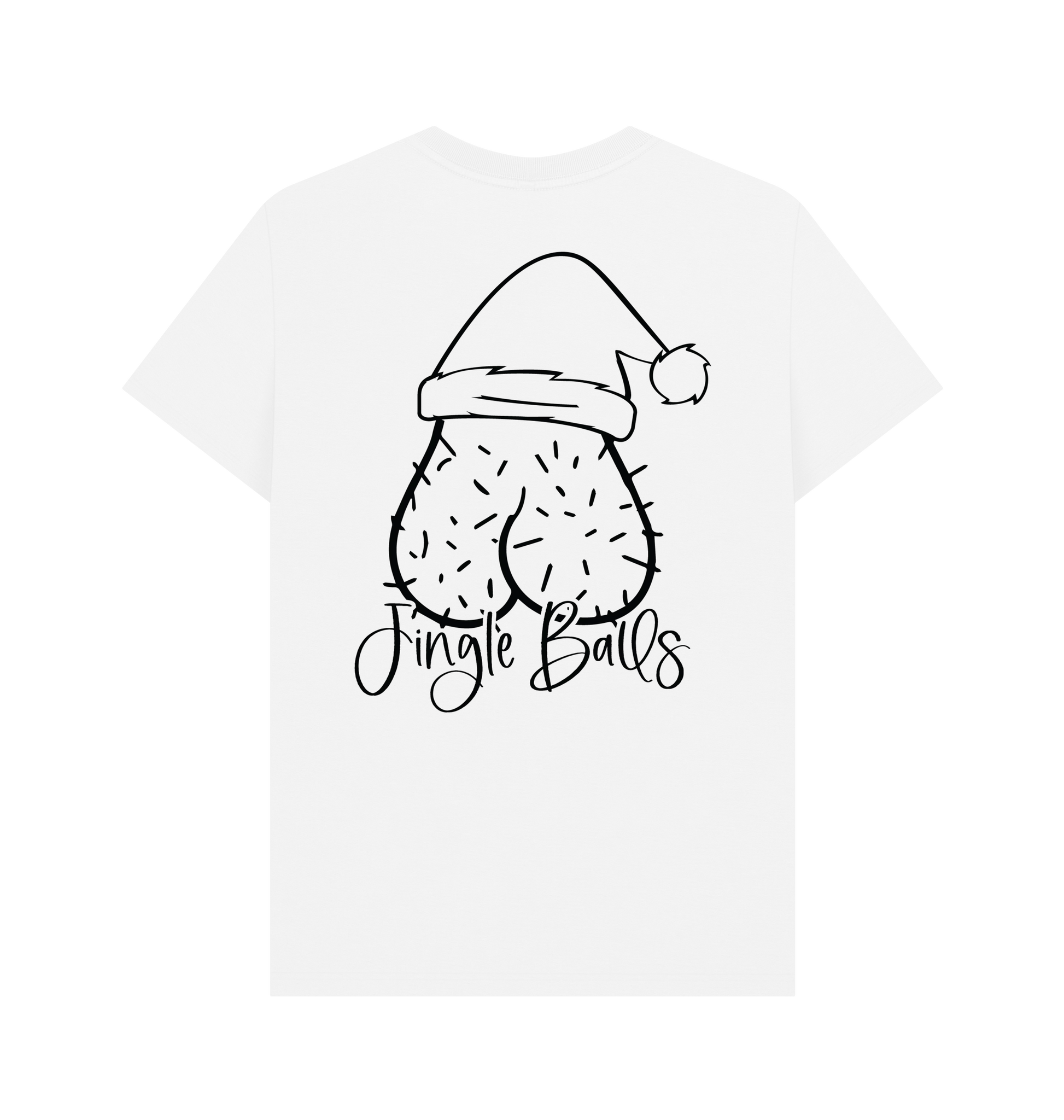 White Printed T-shirt Back