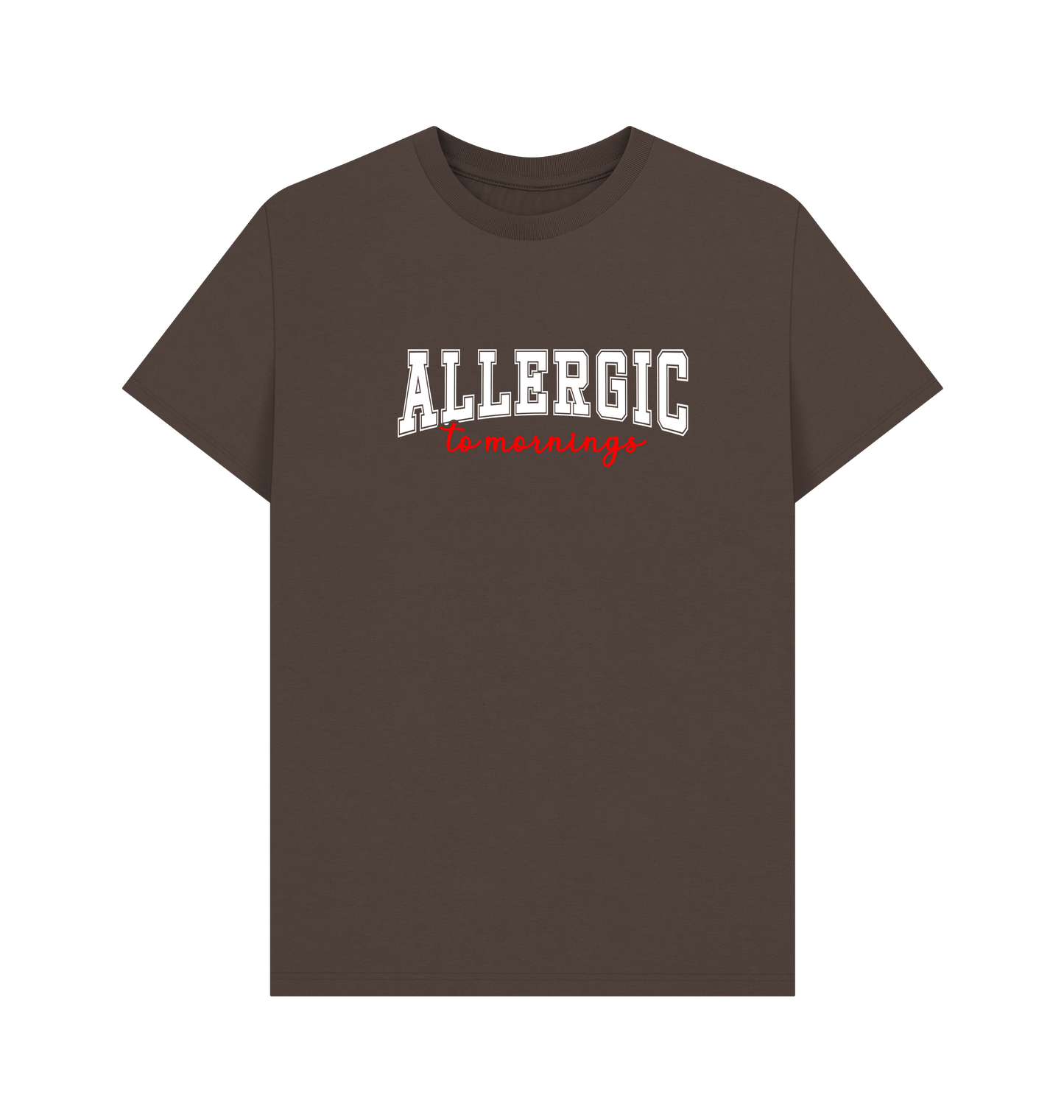 Chocolate Printed T-shirt Front