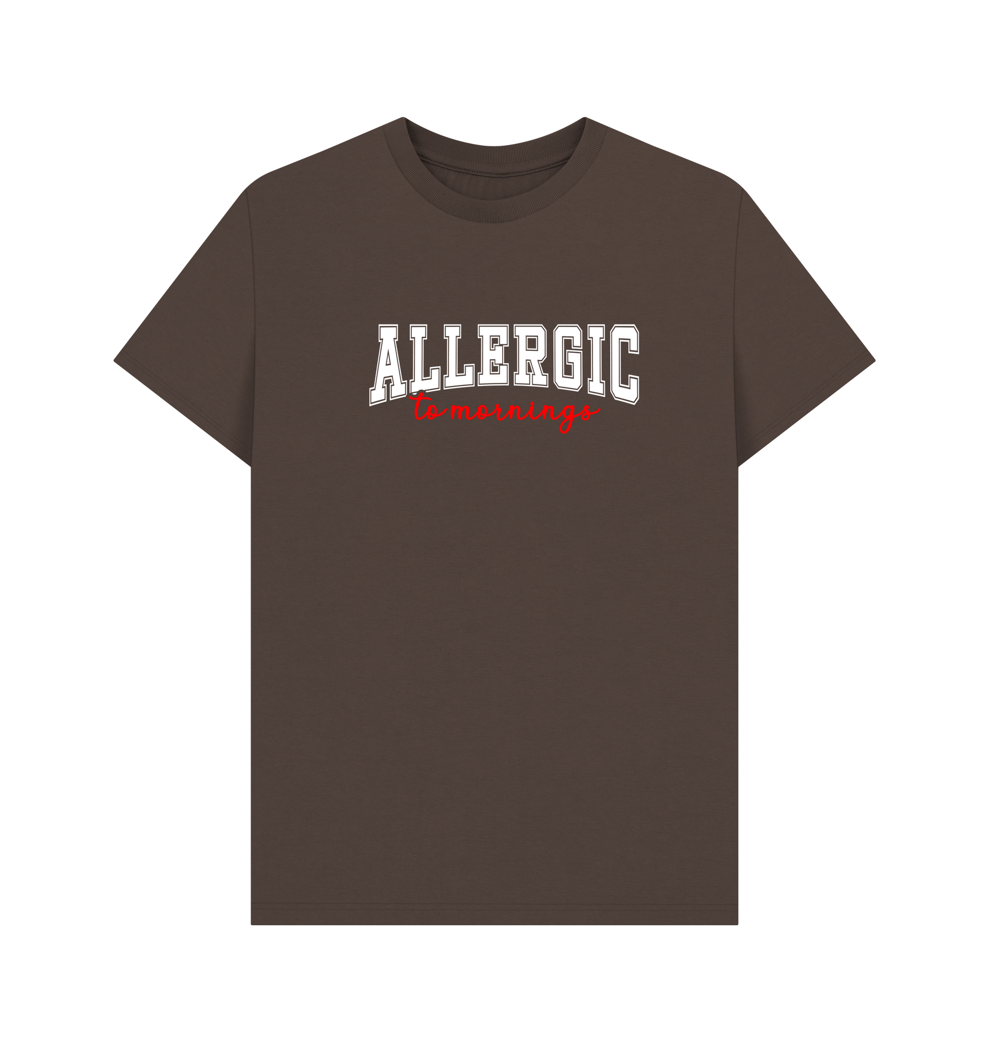 Chocolate Printed T-shirt Front