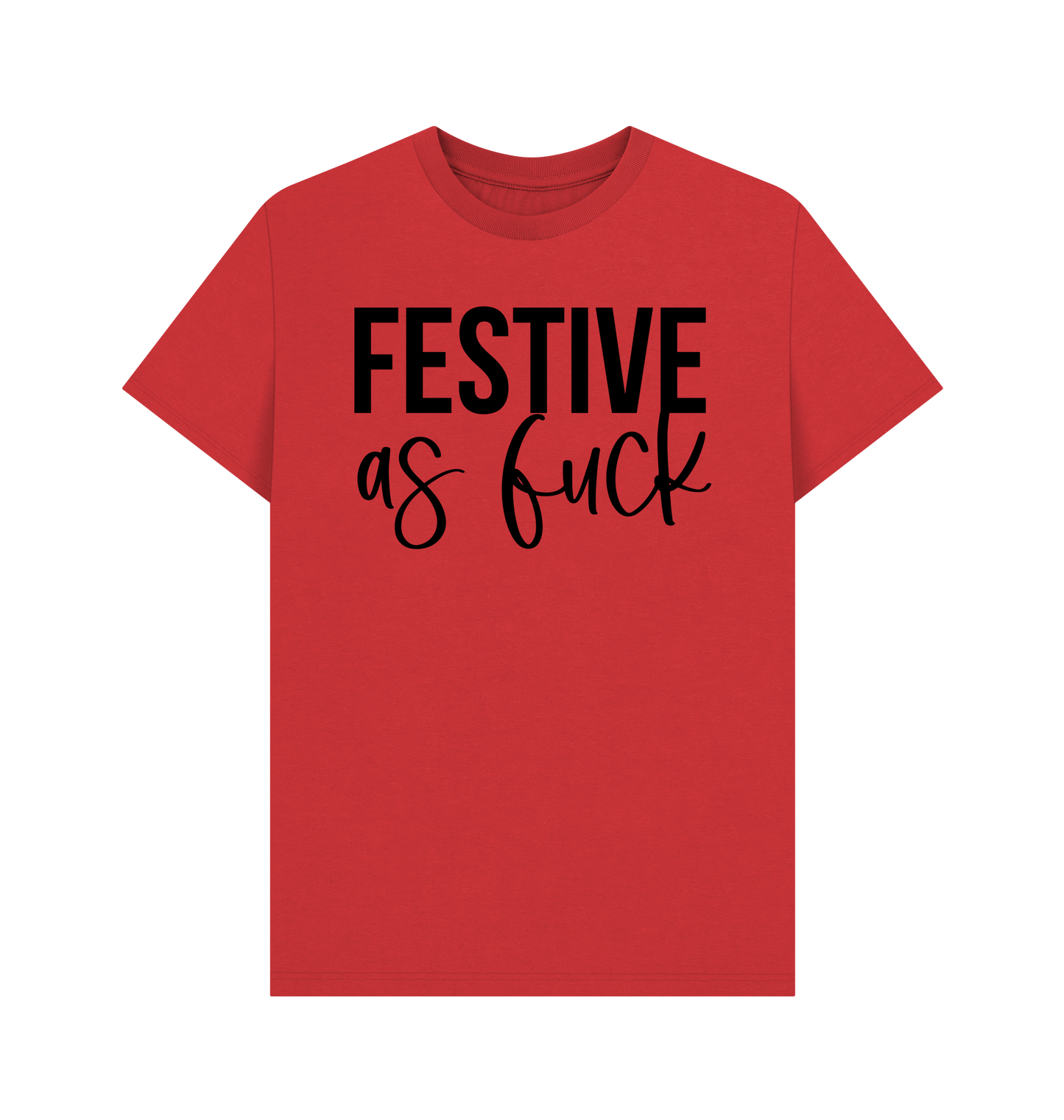 Red Printed T-shirt Front